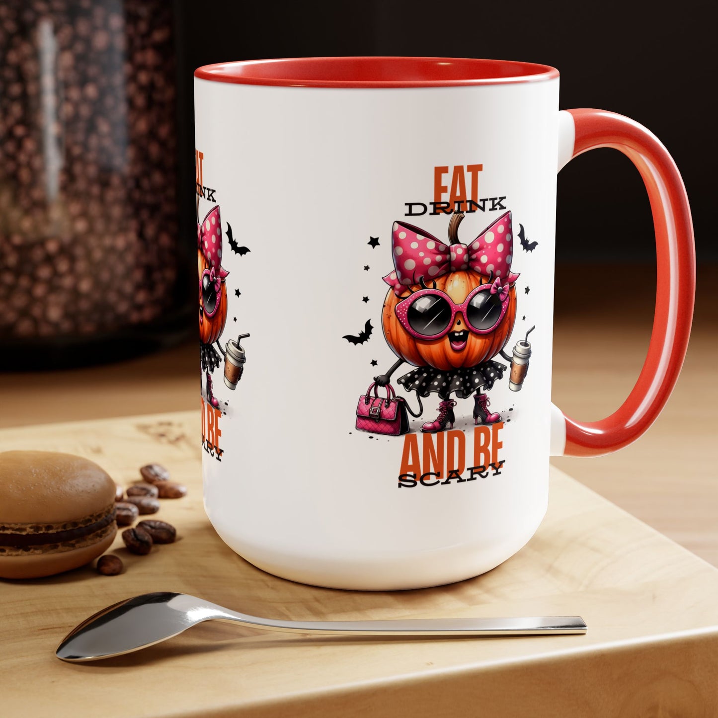 Eat Drink And Be Scary Halloween Coffee Mug, Let's Go Halloween Coffee Mug, Trick or Treat Halloween Coffee Mug, Cute Skeleton Coffee Mug, Spooky Season Halloween Coffee Mug.