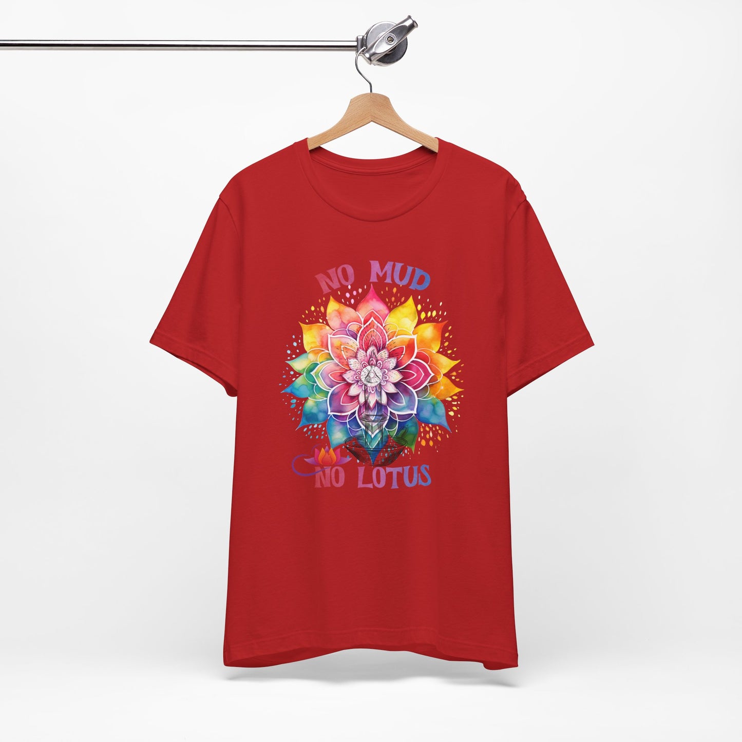 No Mud No Lotus Yoga T-Shirt, Cute Yoga workout Shirt, Yoga lovers T-shirt, Yoga Instructor Gift, Gym shirt, Gift For Yoga lover, Gift For Yogi.