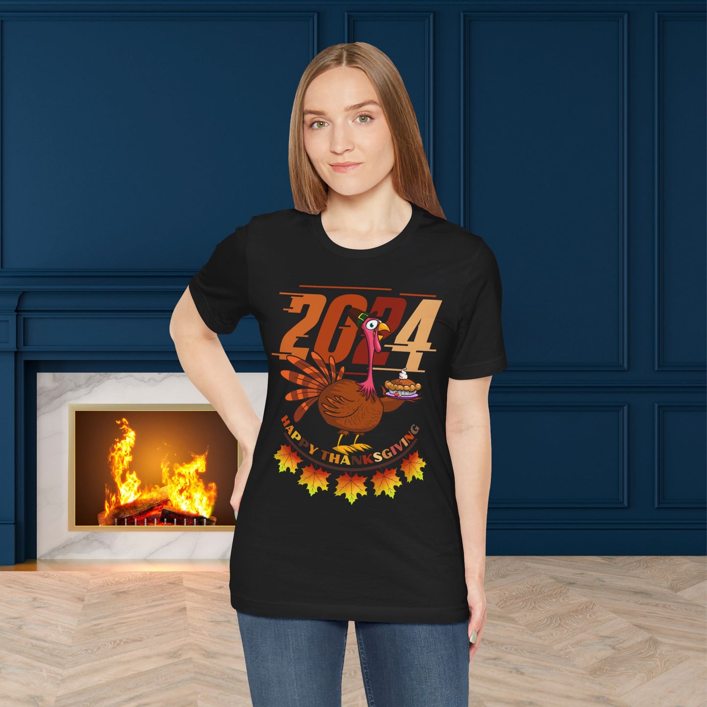 Thanksgiving T-shirt, Happy thanksgiving 2024 T-shirt, Thanksgiving Gift,Turkey Shirt, Family Thanksgiving, Holiday Outfit.