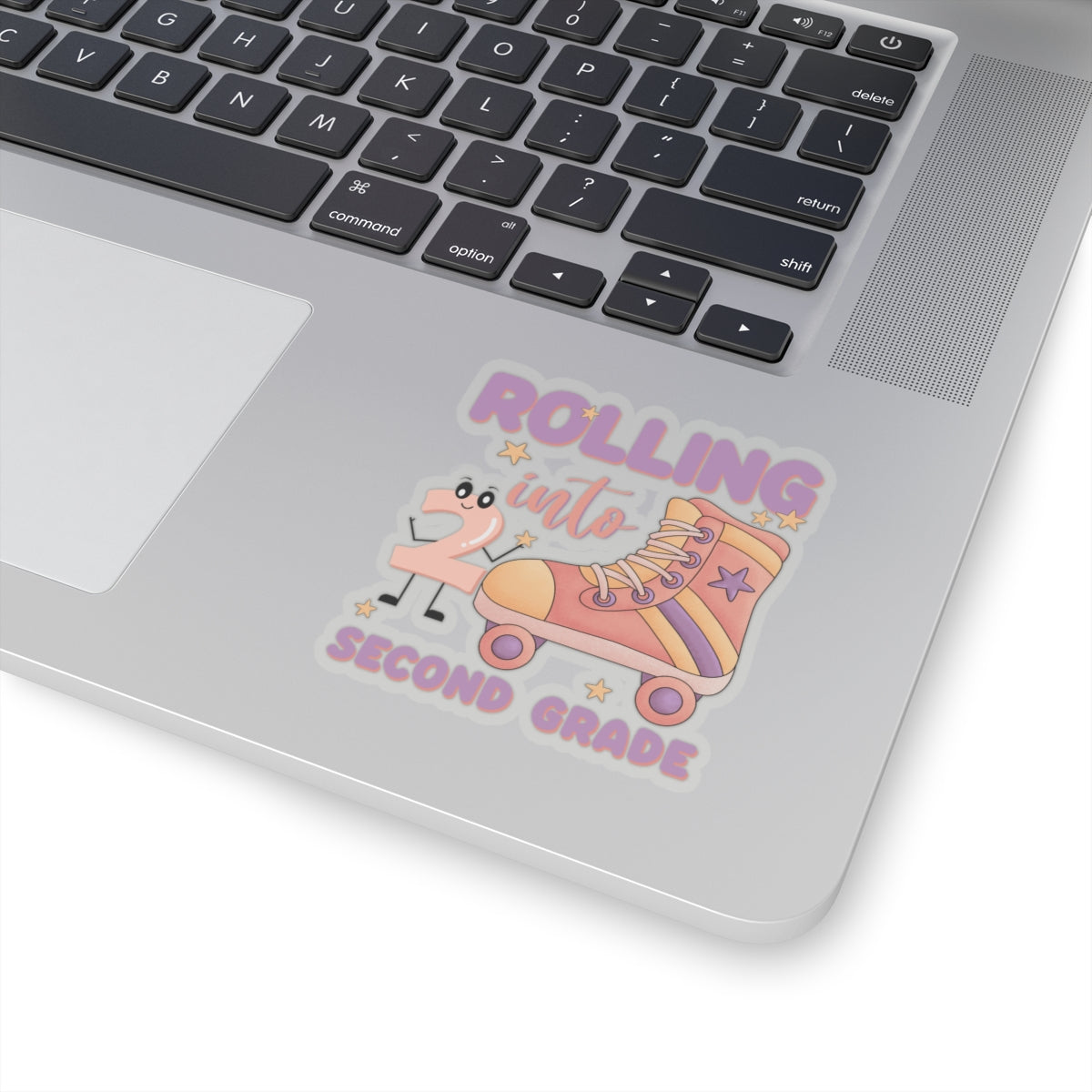 Rolling Into 2nd Grade Back To School Kiss-Cut Stickers, First Grade Squad Kiss-Cut Stickers, Gift for First graders, Ready for School, Back to Learning.