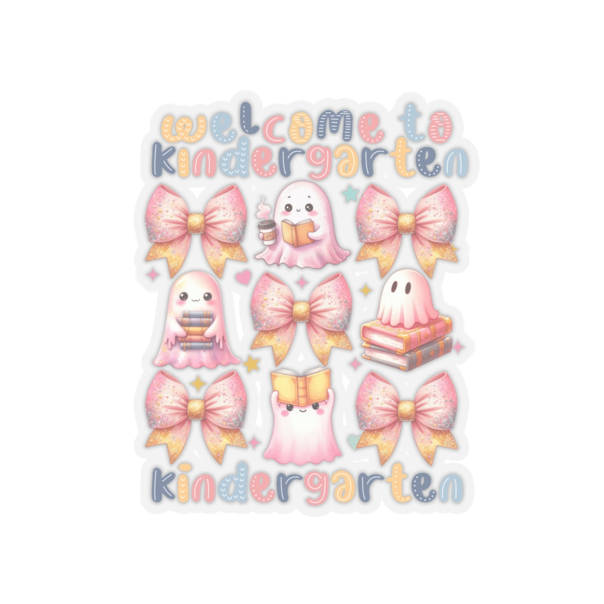 Back To School Kiss-Cut Stickers, First Grade Squad Kiss-Cut Stickers, Gift for First graders, Ready for School, Back to Learning.