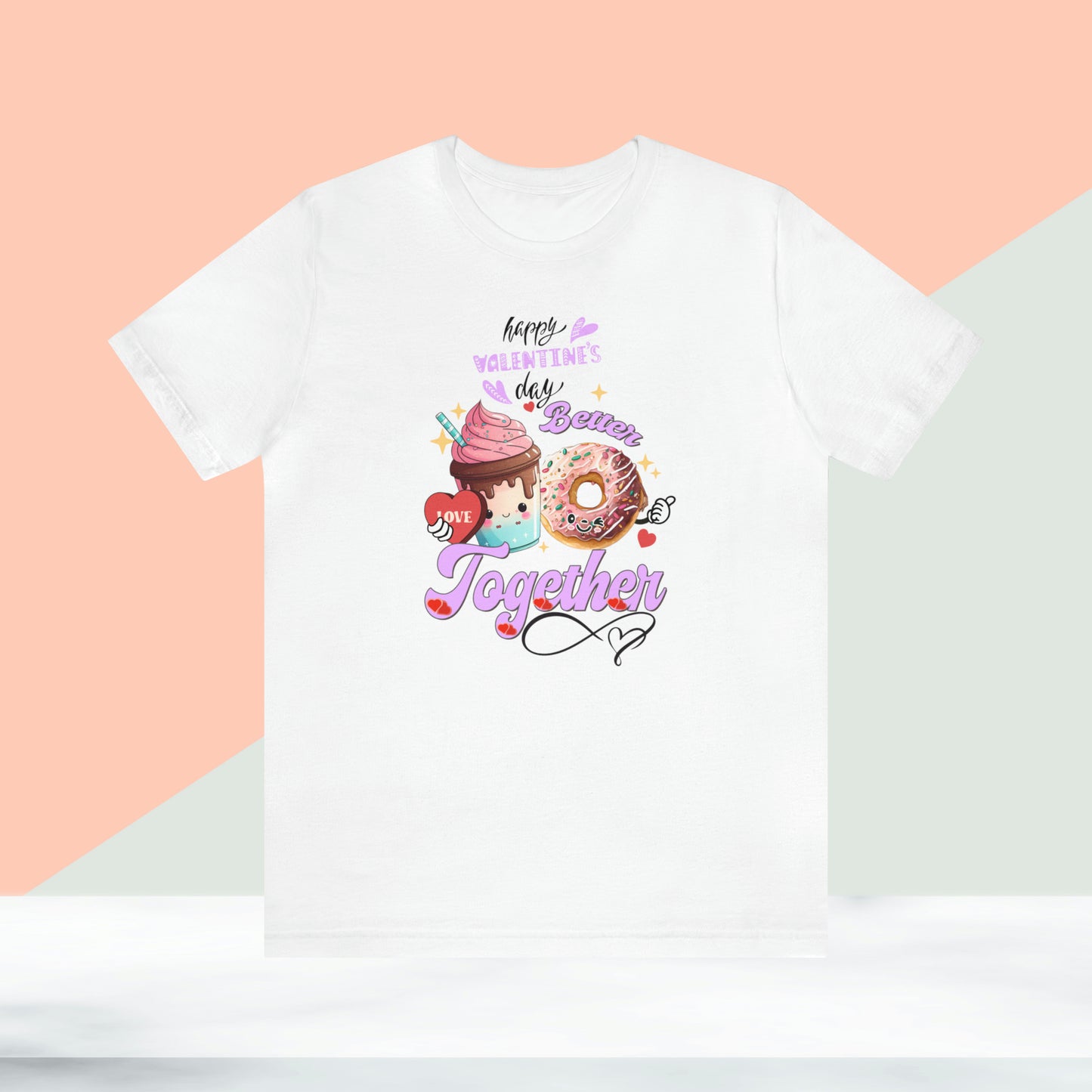 Happy valentines day Unisex Jersey Short Sleeve Tee
