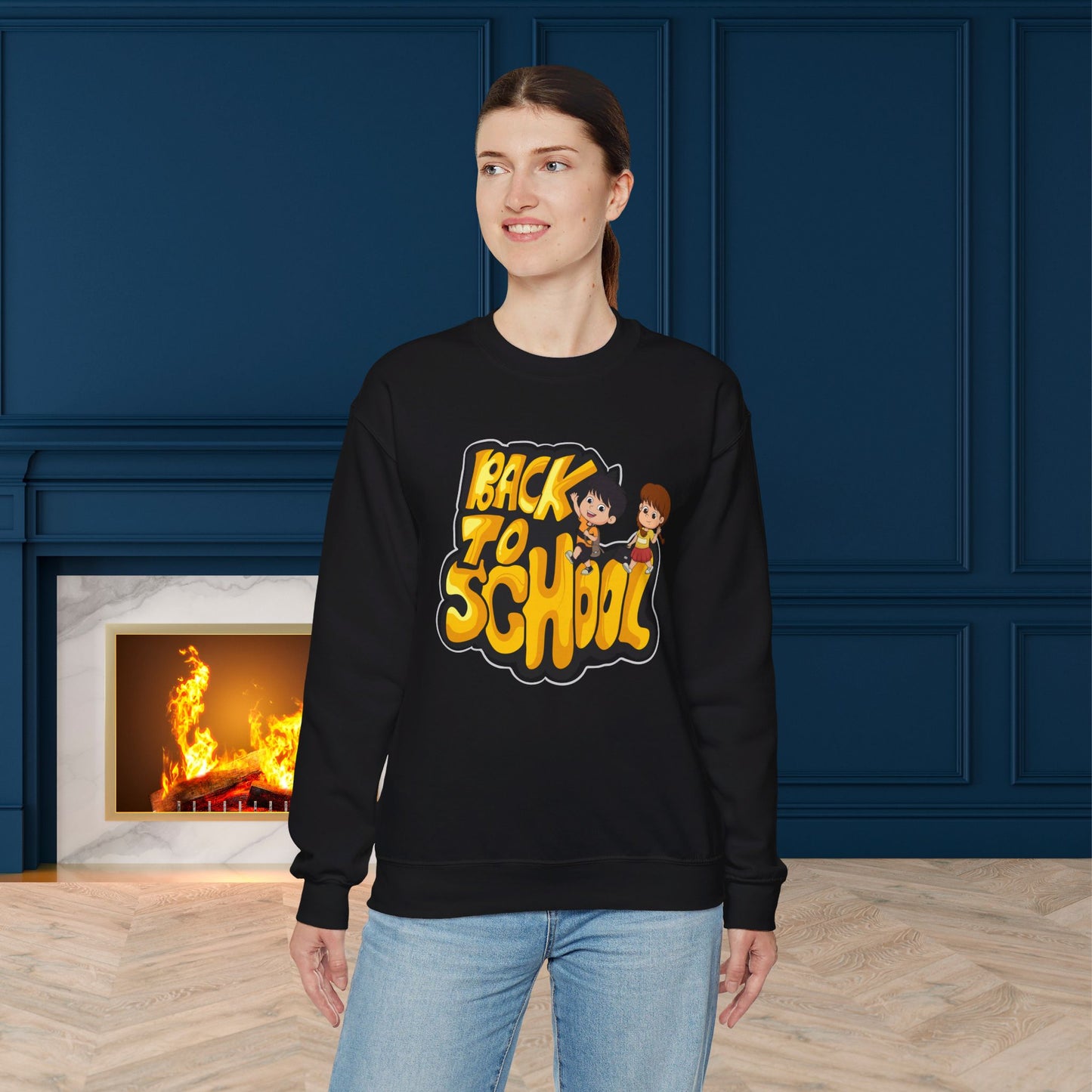Back To school unisex heavy blend crewneck sweatshirt, We Love Teachers Sweatshirt,Teacher Back To school Sweatshirt. First Day Vibes Sweatshirt.