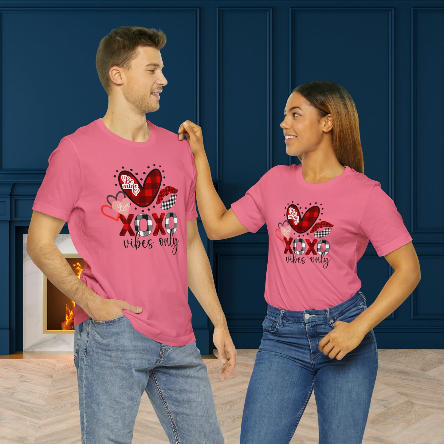 Happy valentines day Unisex Jersey Short Sleeve Tee