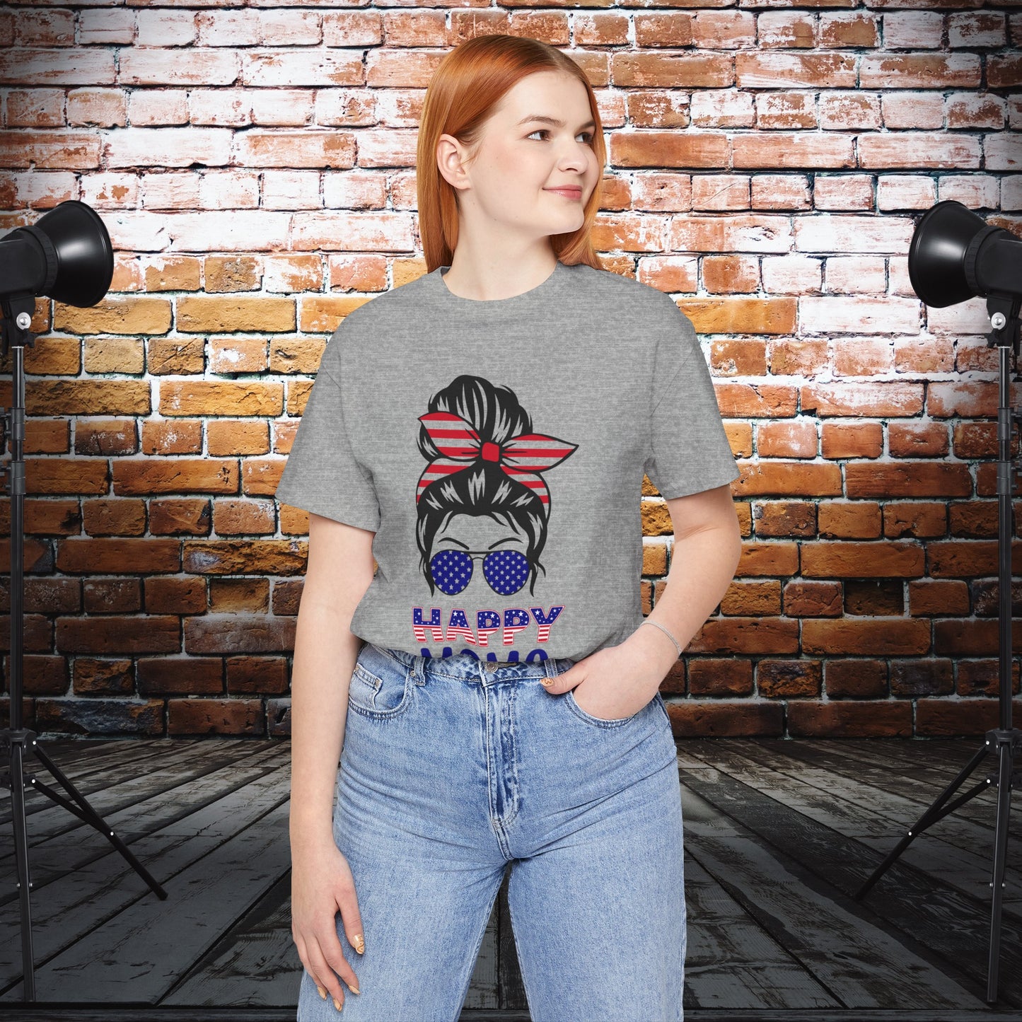 4th of July T-Shirt, Happy Mama T-Shirt, Fourth of July unisex jersey short sleeve.