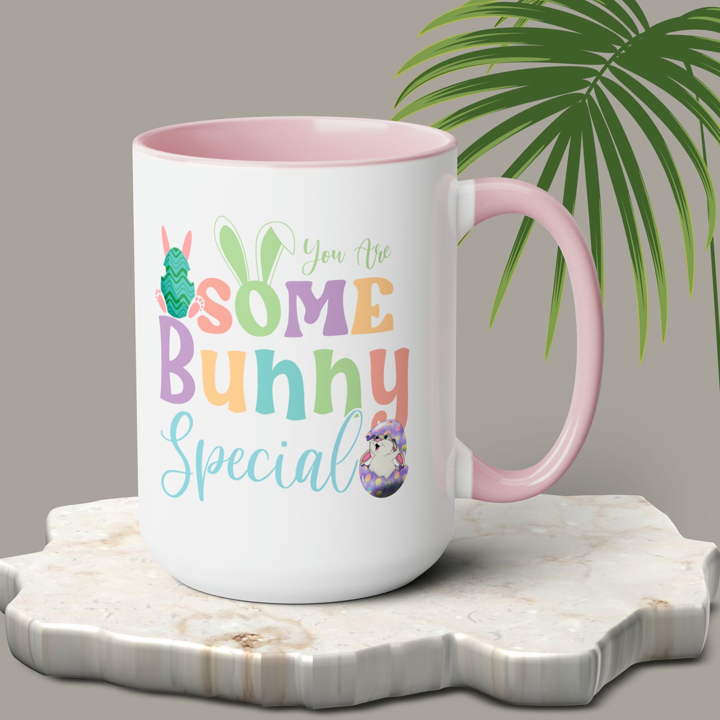 Some Bunny Special Two-Tone Coffee Mugs, 15oz