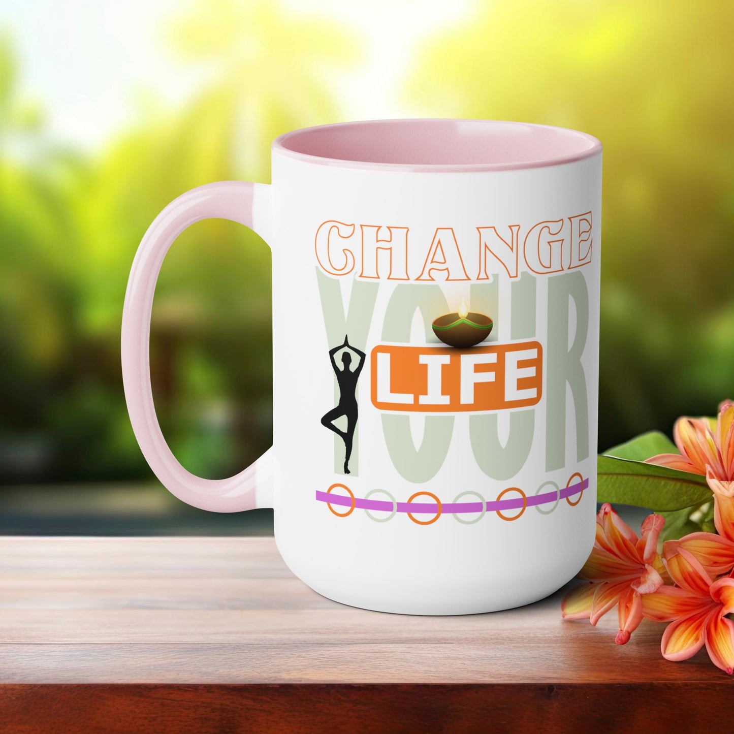 Change your Life Yoga Coffee Mug, Cute Yoga Coffee Mug, Yoga lovers Coffee Mug, Yoga Instructor Gift, Gift For Yoga lover, Gift For Yogi.