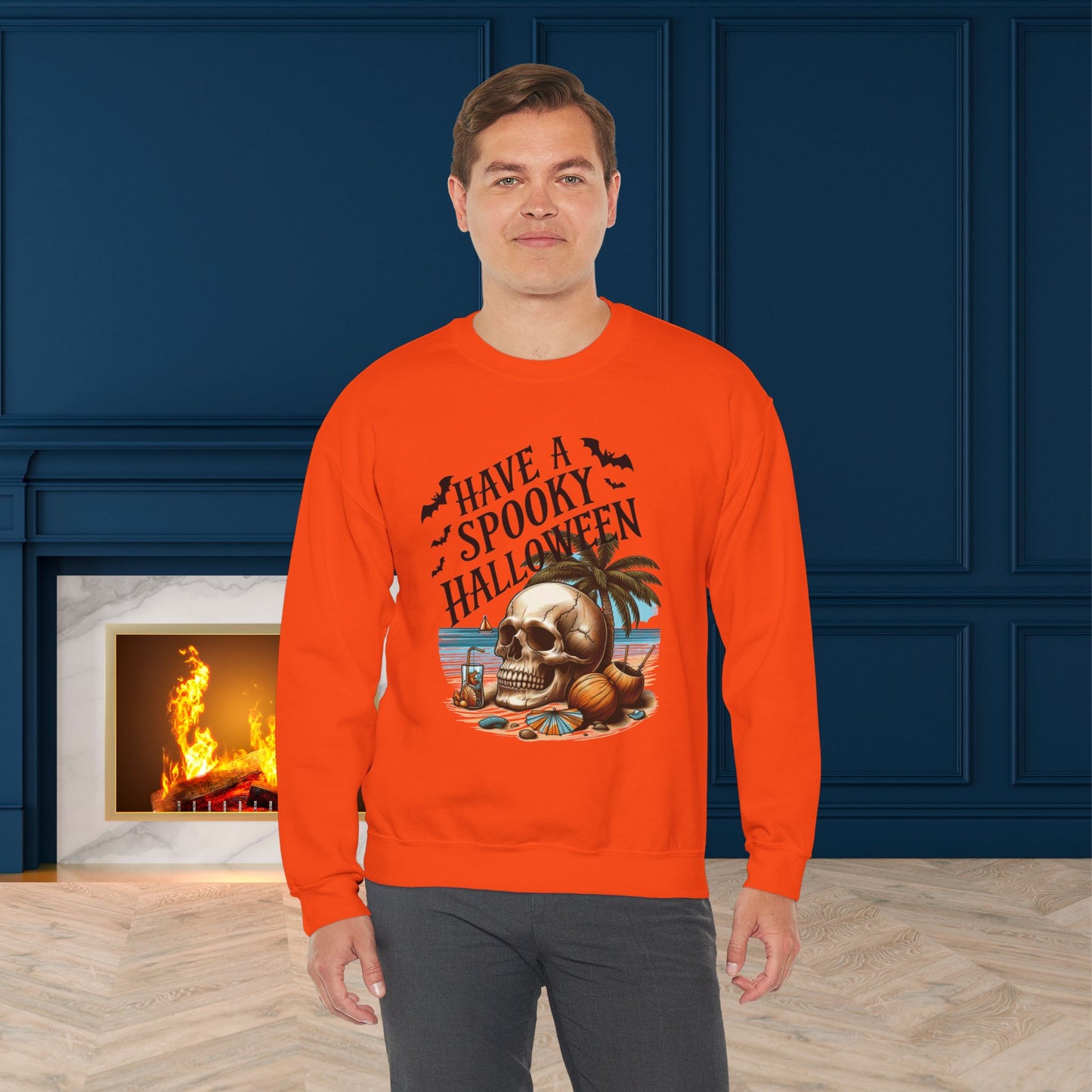 Have A Spooky Halloween Sweatshirt, Happy Halloween Sweatshirt - Unisex Heavy Blend Crewneck, Halloween Sweatshirt, Cute Spooky Ghost sweatshirt.