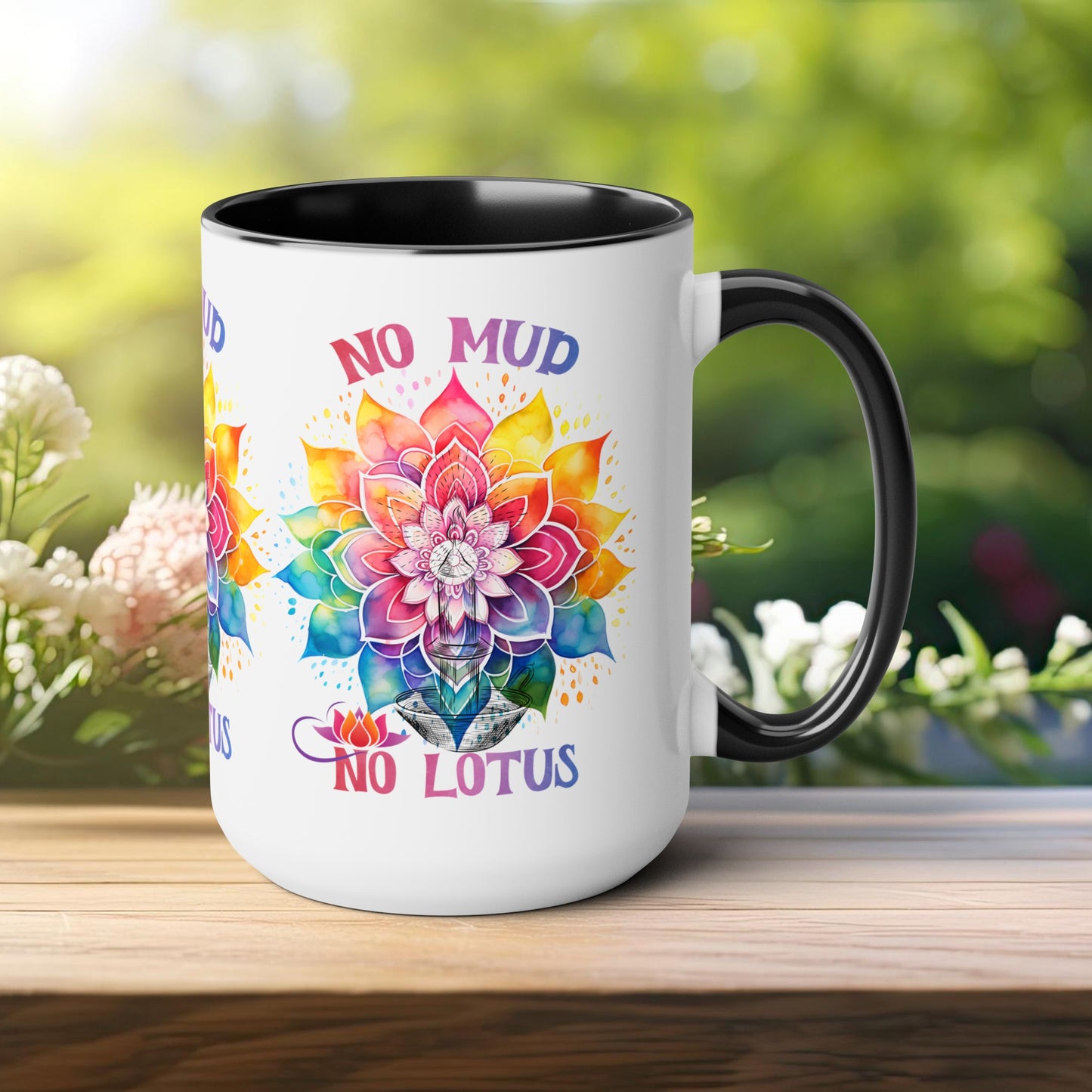 No Mud No Lotus Yoga Coffee Mug, Cute Yoga Coffee Mug, Yoga lovers Coffee Mug, Yoga Instructor Gift, Gift For Yoga lover, Gift For Yogi.