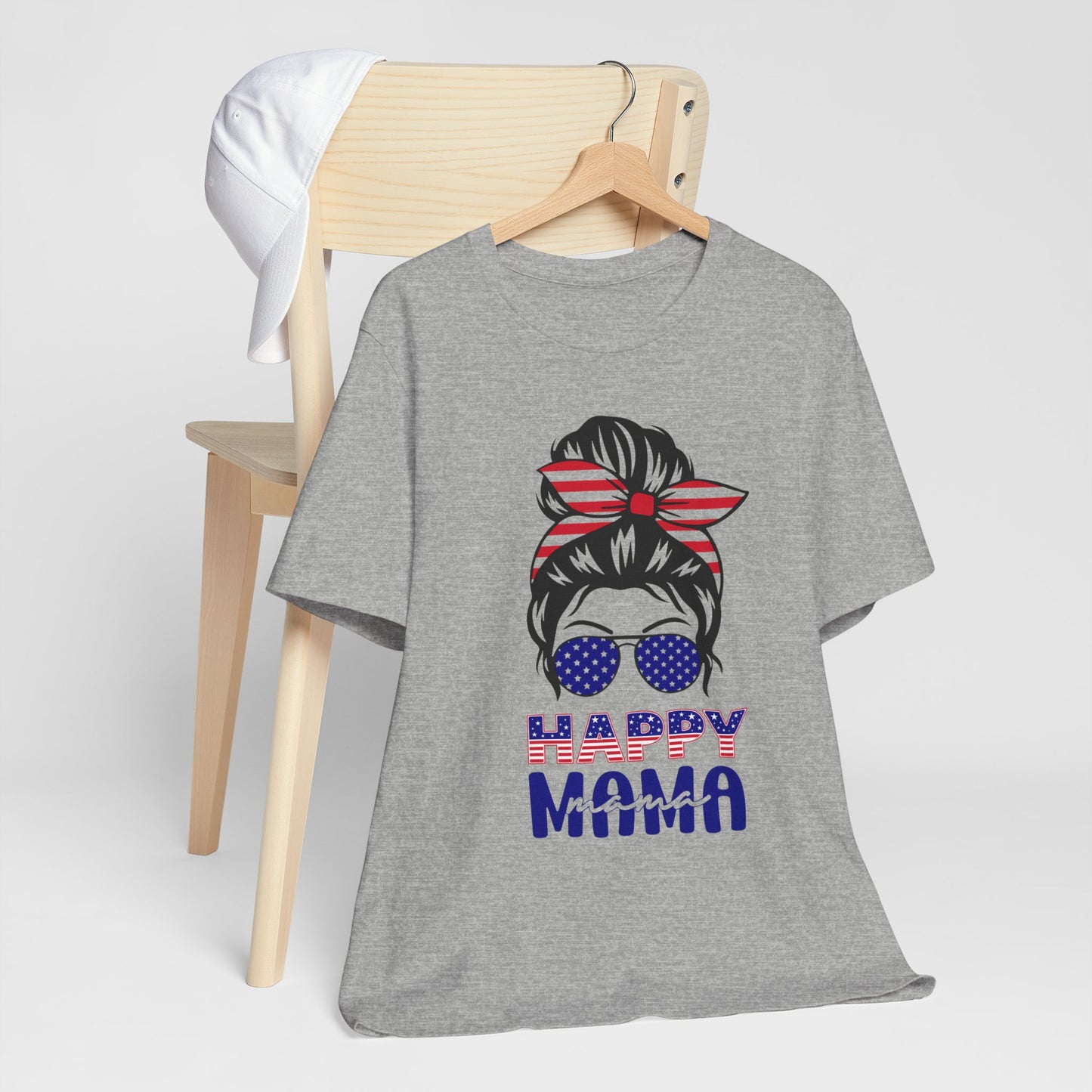 4th of July T-Shirt, Happy Mama T-Shirt, Fourth of July unisex jersey short sleeve.