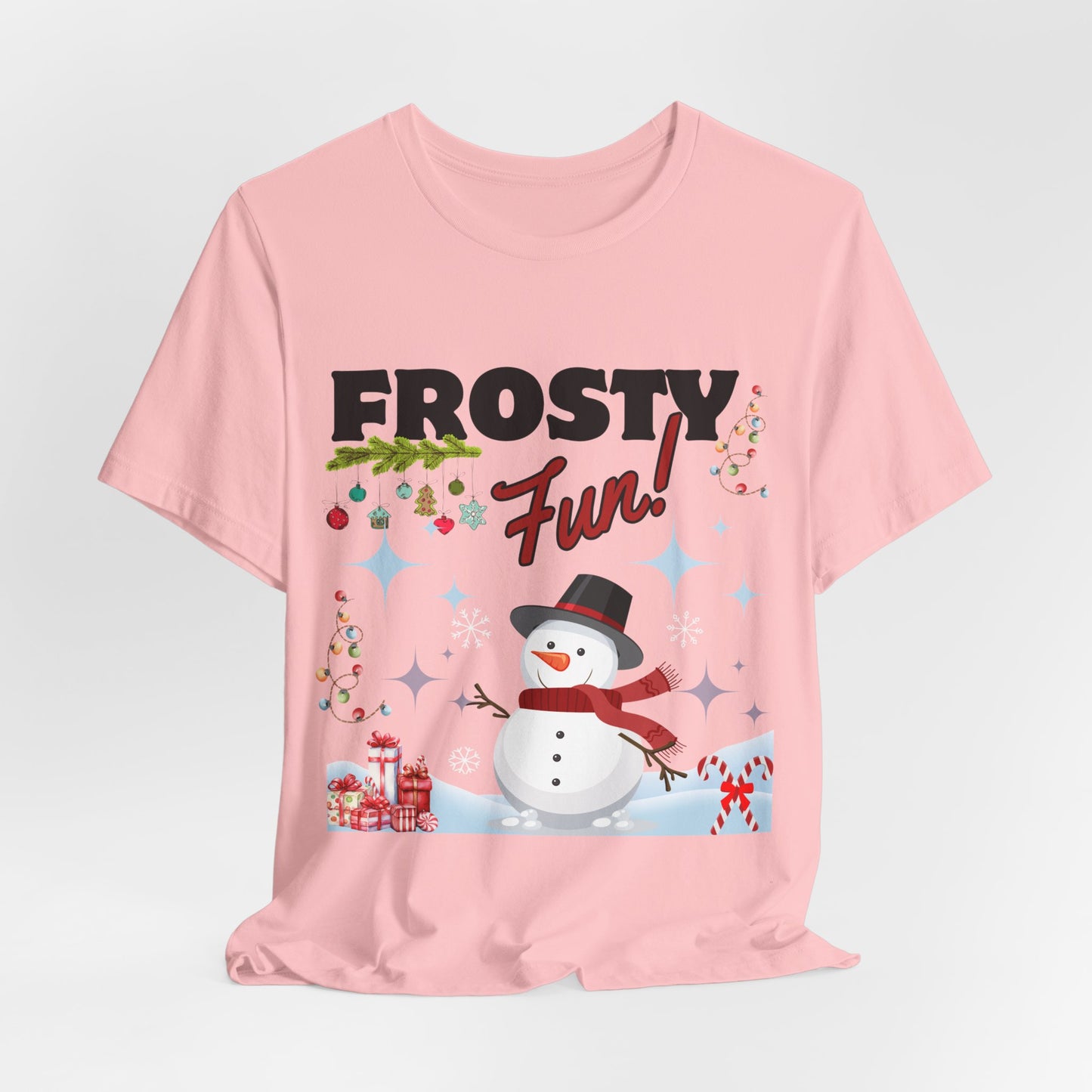 Frosty Fun Christmas Unisex Tee, Christmas Shirt, Christmas Outfit, Merry Christmas T-shirt, Merry Christmas 2024 T-shirt, Christmas Gift, Family Holiday Outfit.