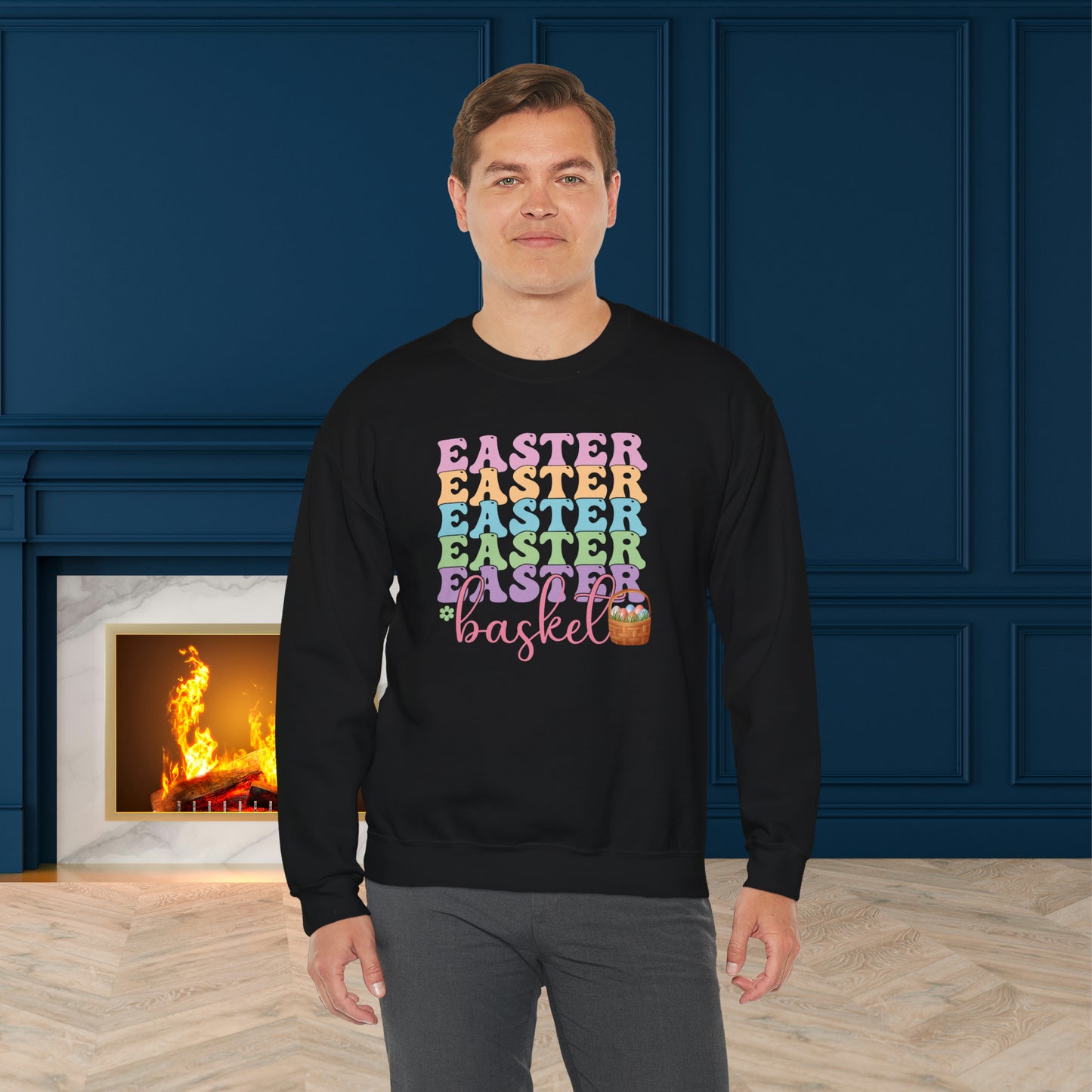 Easter Basket Unisex Crewneck Sweatshirt