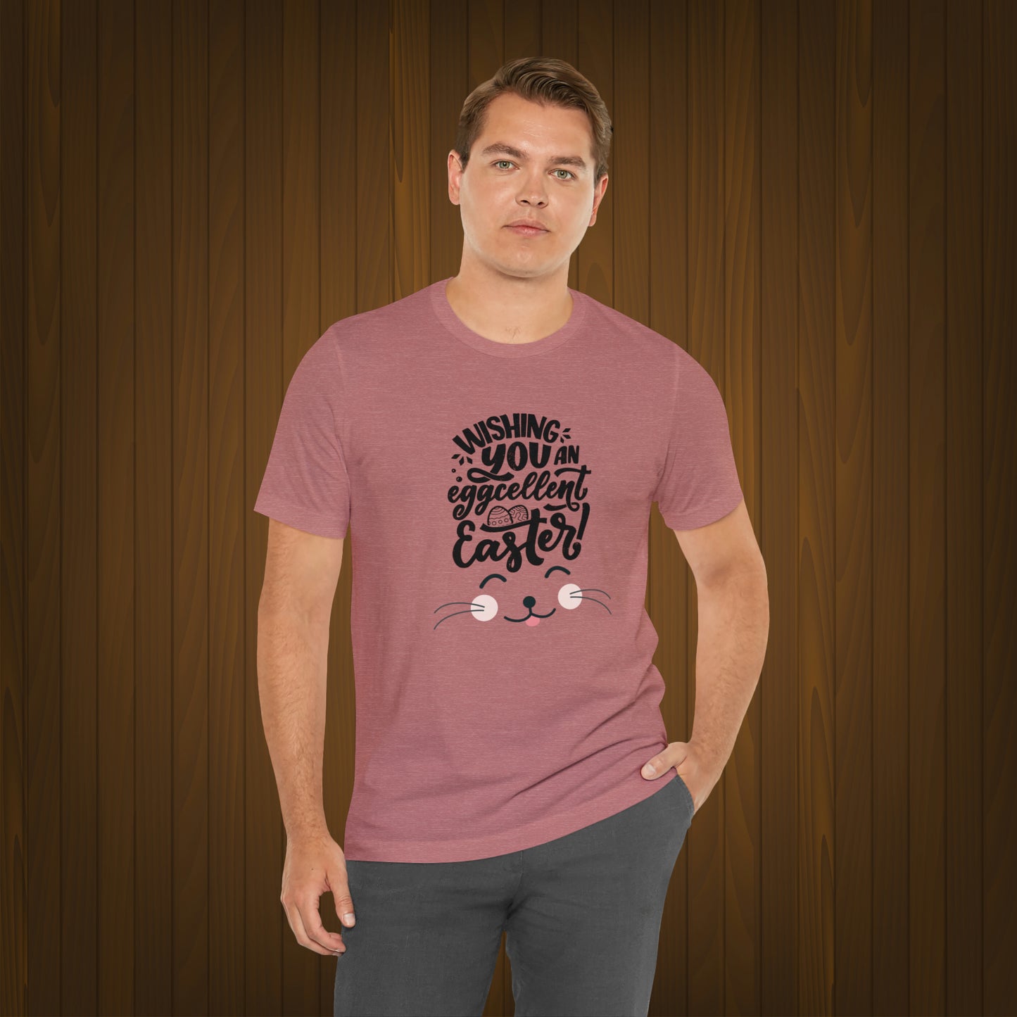 Happy Easter Unisex Jersey Short Sleeve Tee
