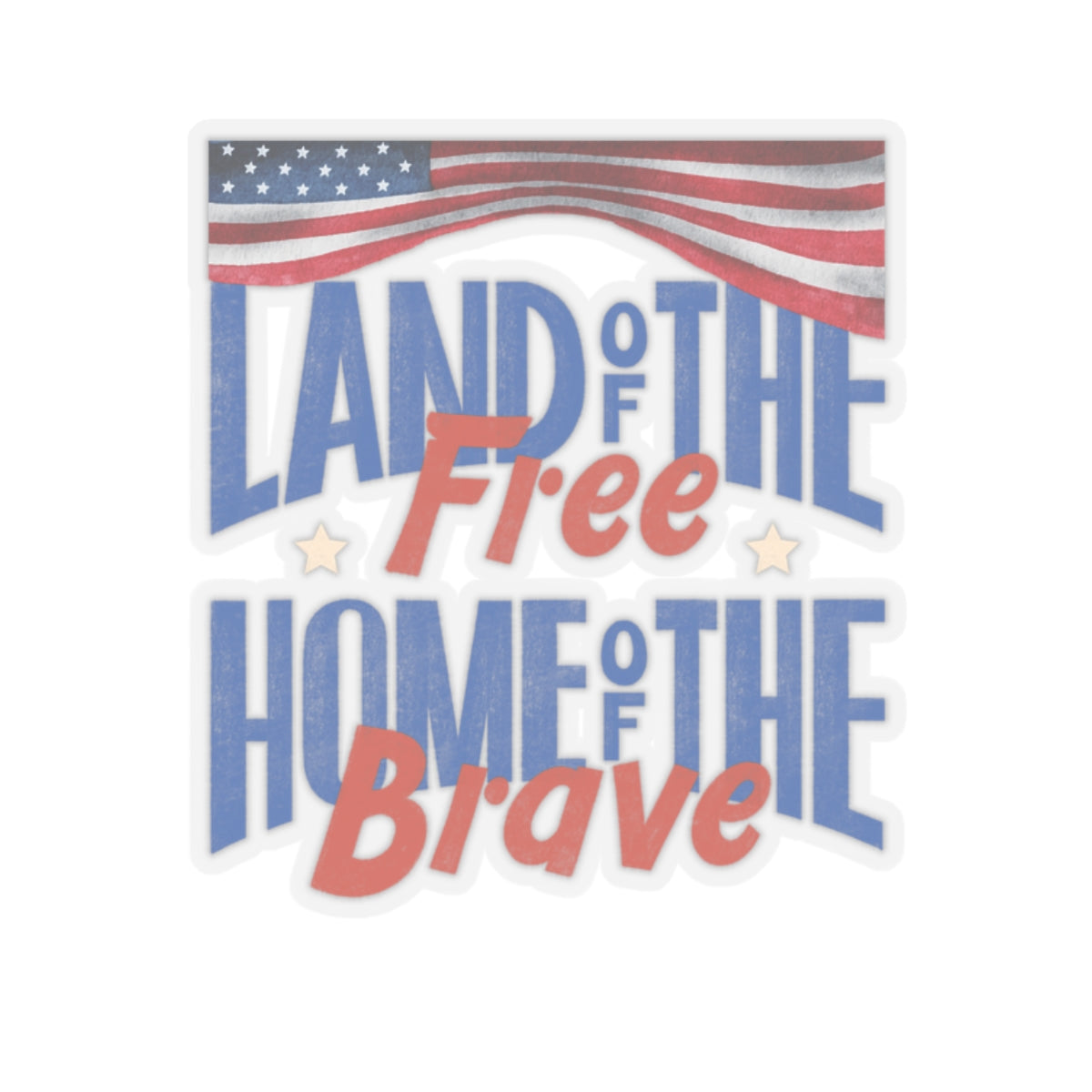 Happy 4th Of July Kiss-Cut Stickers, America, Flag, Peace Love America. Proud To Be An American, Red White Blue stickers.