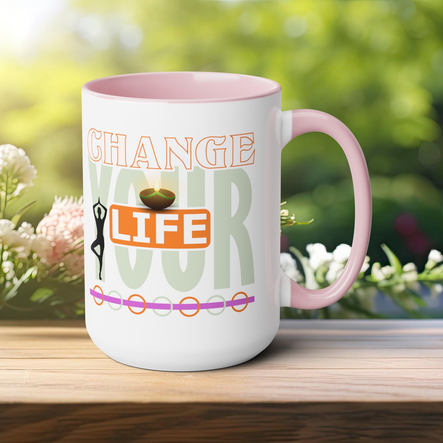 Change your Life Yoga Coffee Mug, Cute Yoga Coffee Mug, Yoga lovers Coffee Mug, Yoga Instructor Gift, Gift For Yoga lover, Gift For Yogi.
