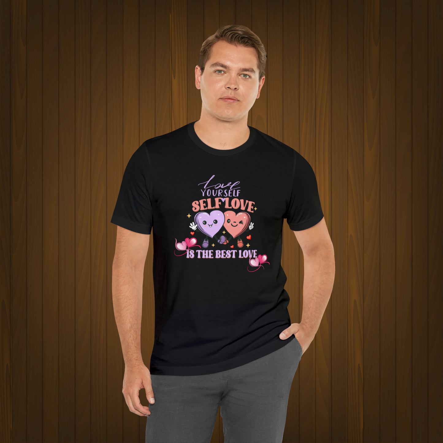 Happy valentines day Unisex Jersey Short Sleeve Tee