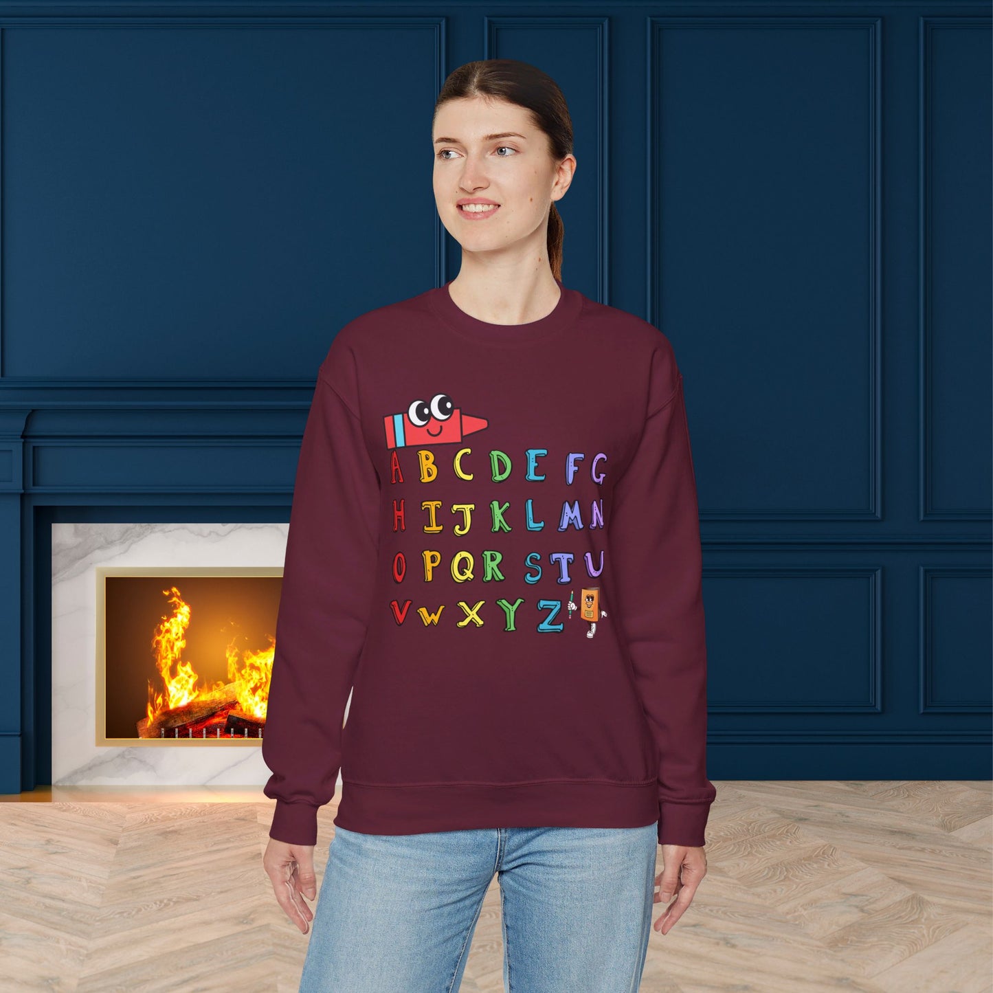 Back To school unisex heavy blend crewneck sweatshirt, We Love Teachers Sweatshirt,Teacher Back To school Sweatshirt. First Day Vibes Sweatshirt.
