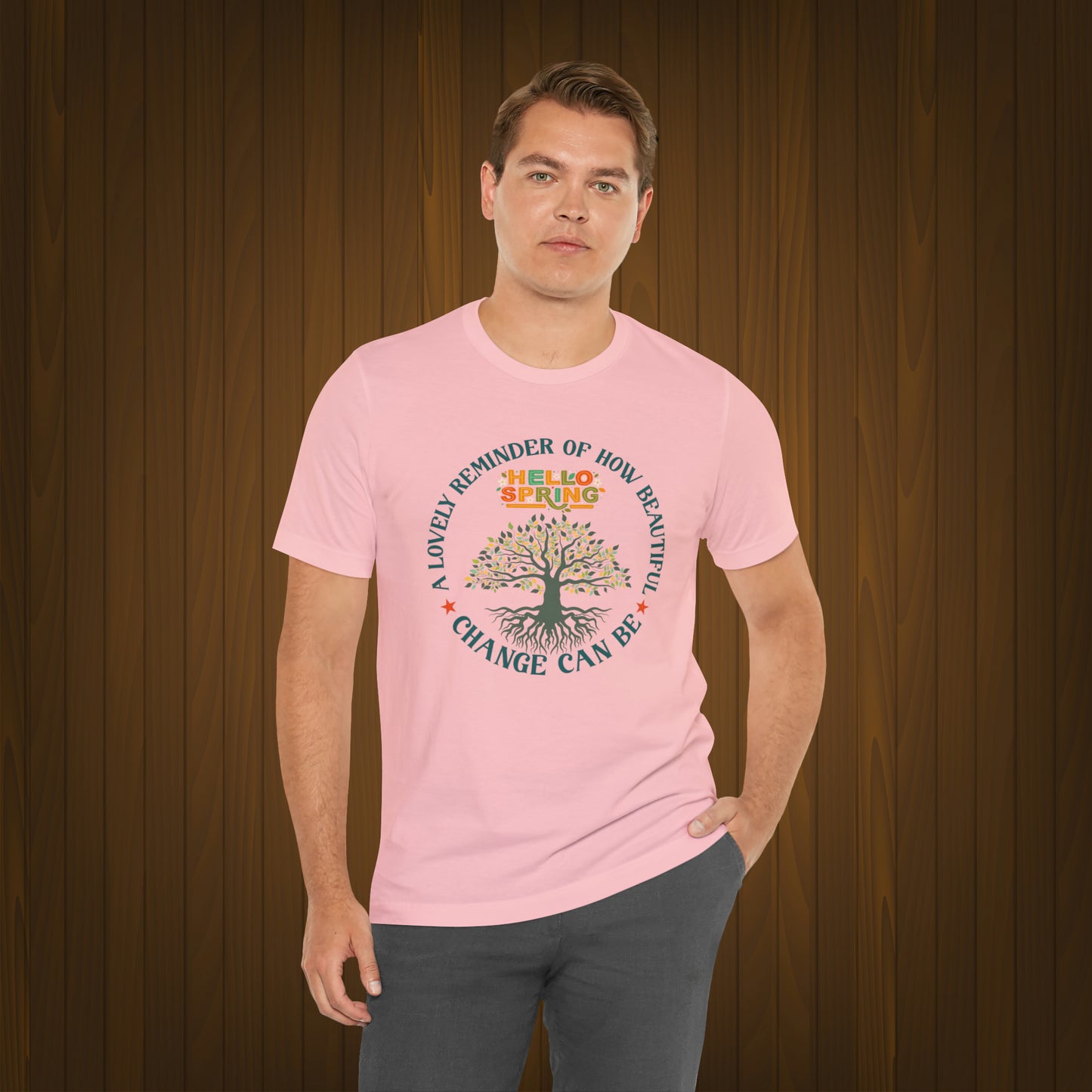 Spring Unisex T-shirt, Spring Flowers Trendy Shirt.
