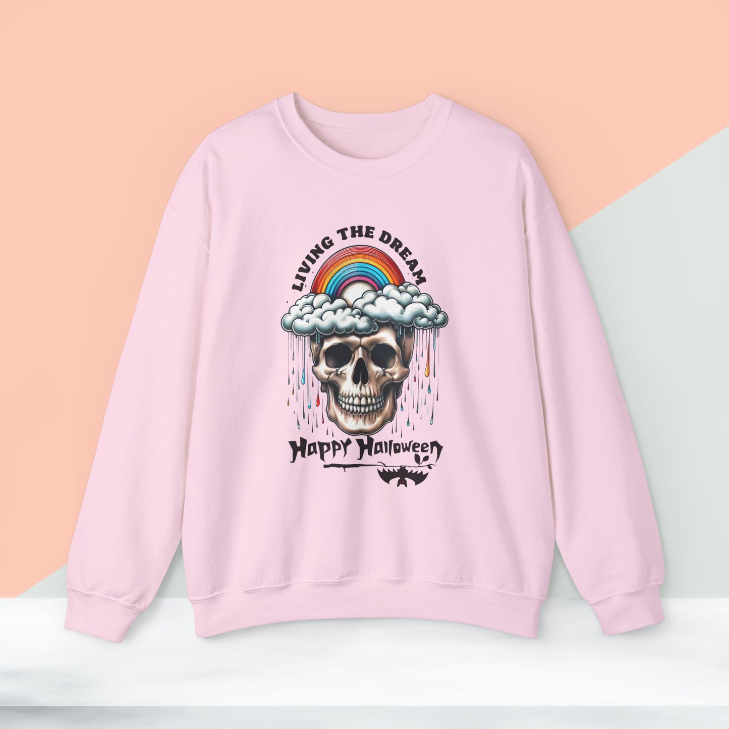 Halloween Sweatshirt, Happy Halloween Sweatshirt - Unisex Heavy Blend Crewneck, Halloween Sweatshirt, Cute Spooky Ghost sweatshirt.