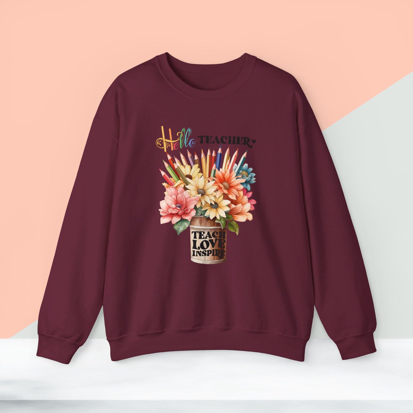 We Love Teachers Sweatshirt, Back To school unisex heavy blend crewneck sweatshirt, Teacher Back To school Sweatshirt. First Day Vibes Sweatshirt.