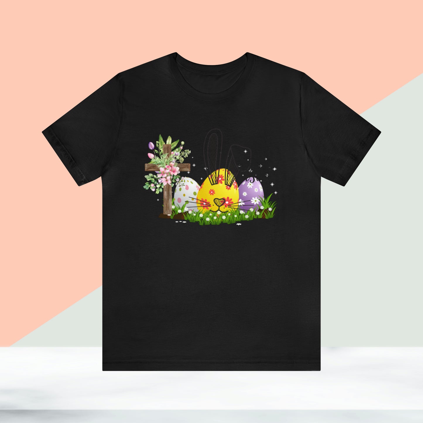 Happy Easter Unisex Jersey Short Sleeve Tee