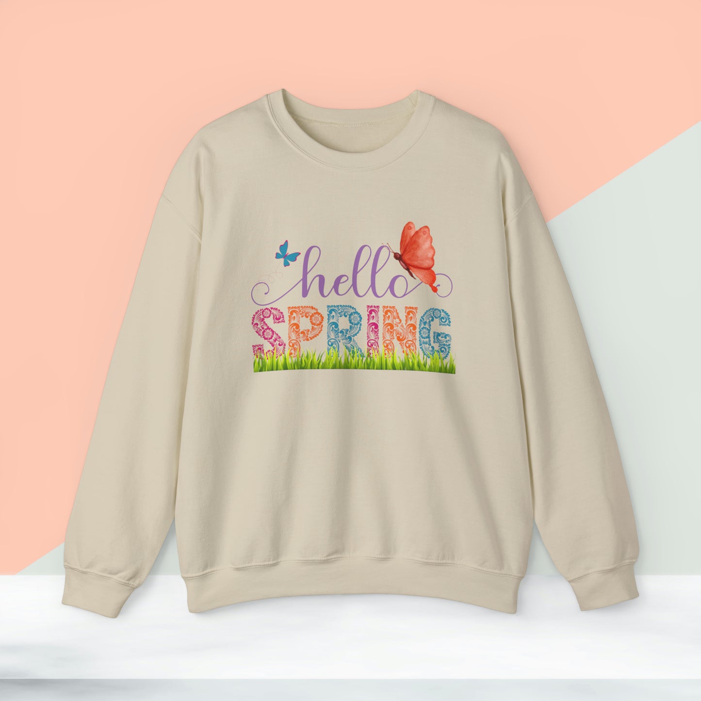 Hello Spring Unisex Crewneck Sweatshirt