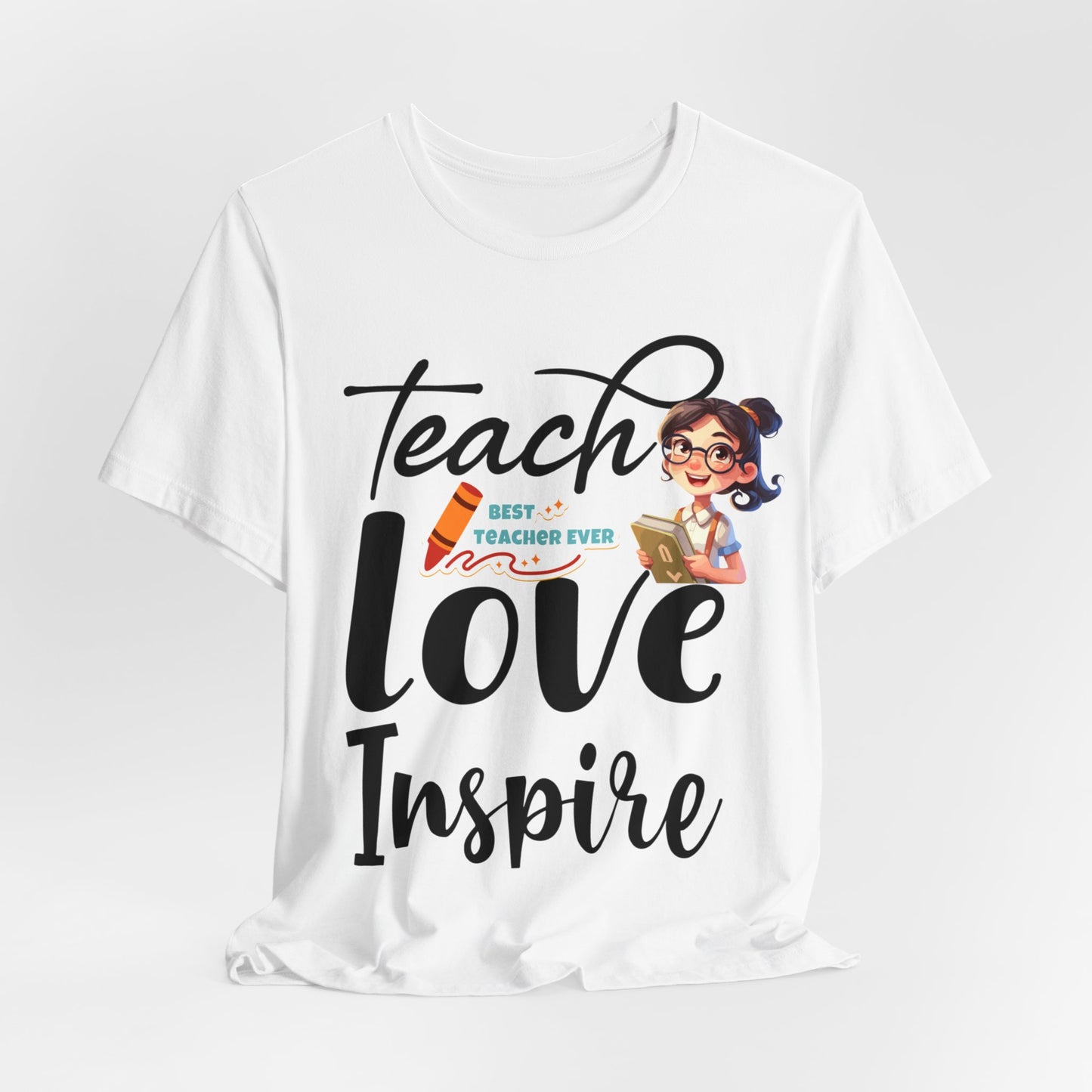 Teach Love Inspire T-shirt, Hello Teacher T-Shirt, Back To School T-Shirt, Teach Love Inspire Teacher Shirt, Teacher Back To school unisex jersey short sleeve.First Day Vibes T-Shirt.