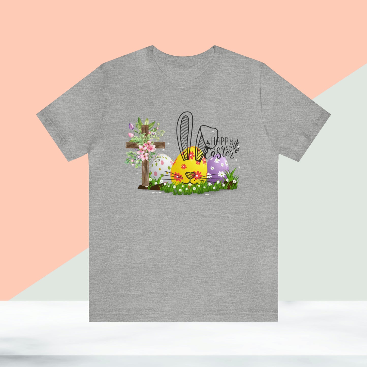 Happy Easter Unisex Jersey Short Sleeve Tee