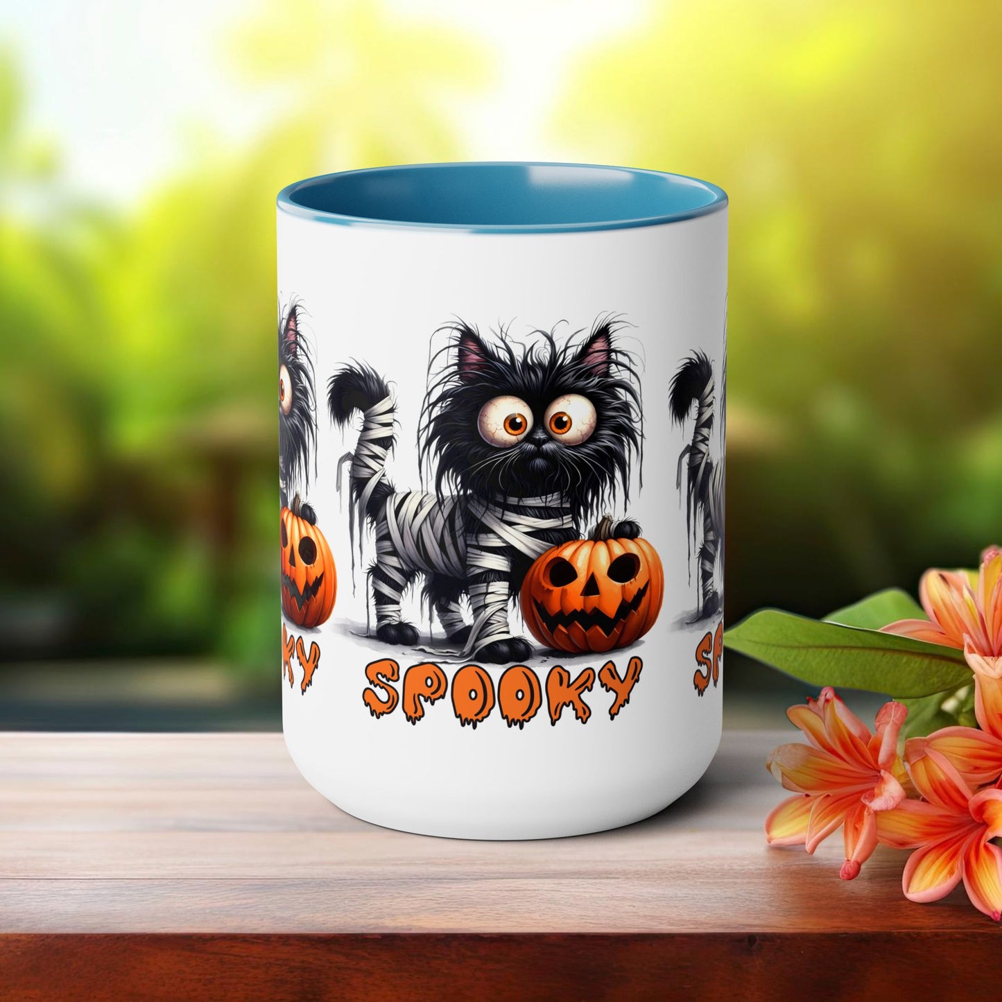 Spooky Happy Halloween Coffee Mug, Let's Go Halloween Coffee Mug, Trick or Treat Halloween Coffee Mug, Cute Ghost Coffee Mug, Spooky Season Halloween Coffee Mug.