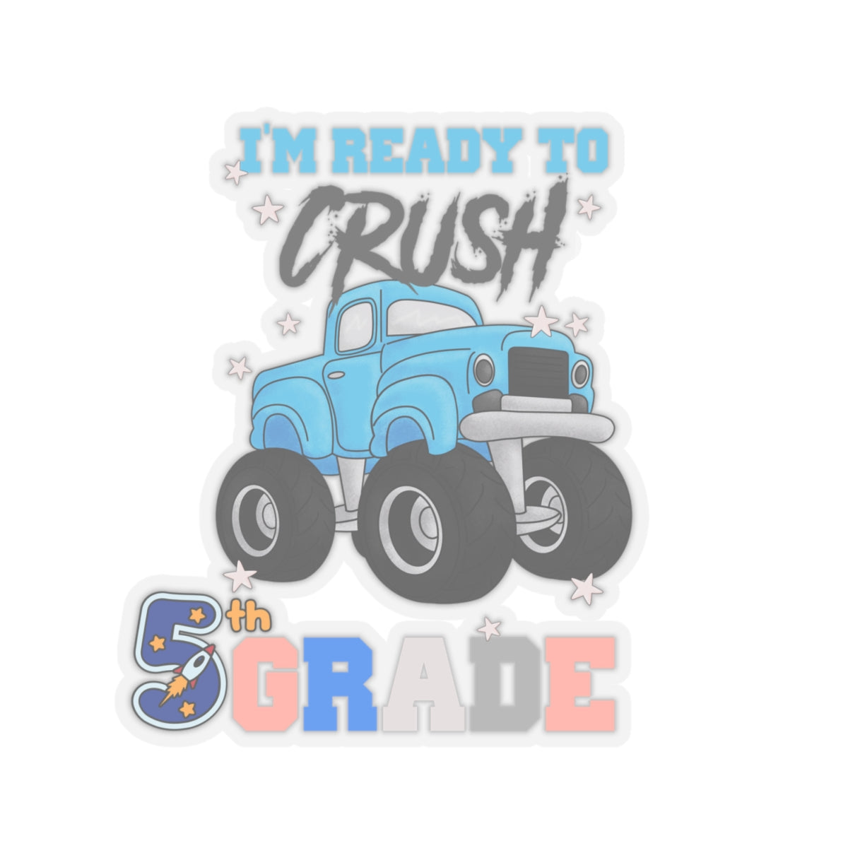 Back To School Kiss-Cut Stickers, First Grade Squad Kiss-Cut Stickers, Gift for First graders, Ready for School, Back to Learning.
