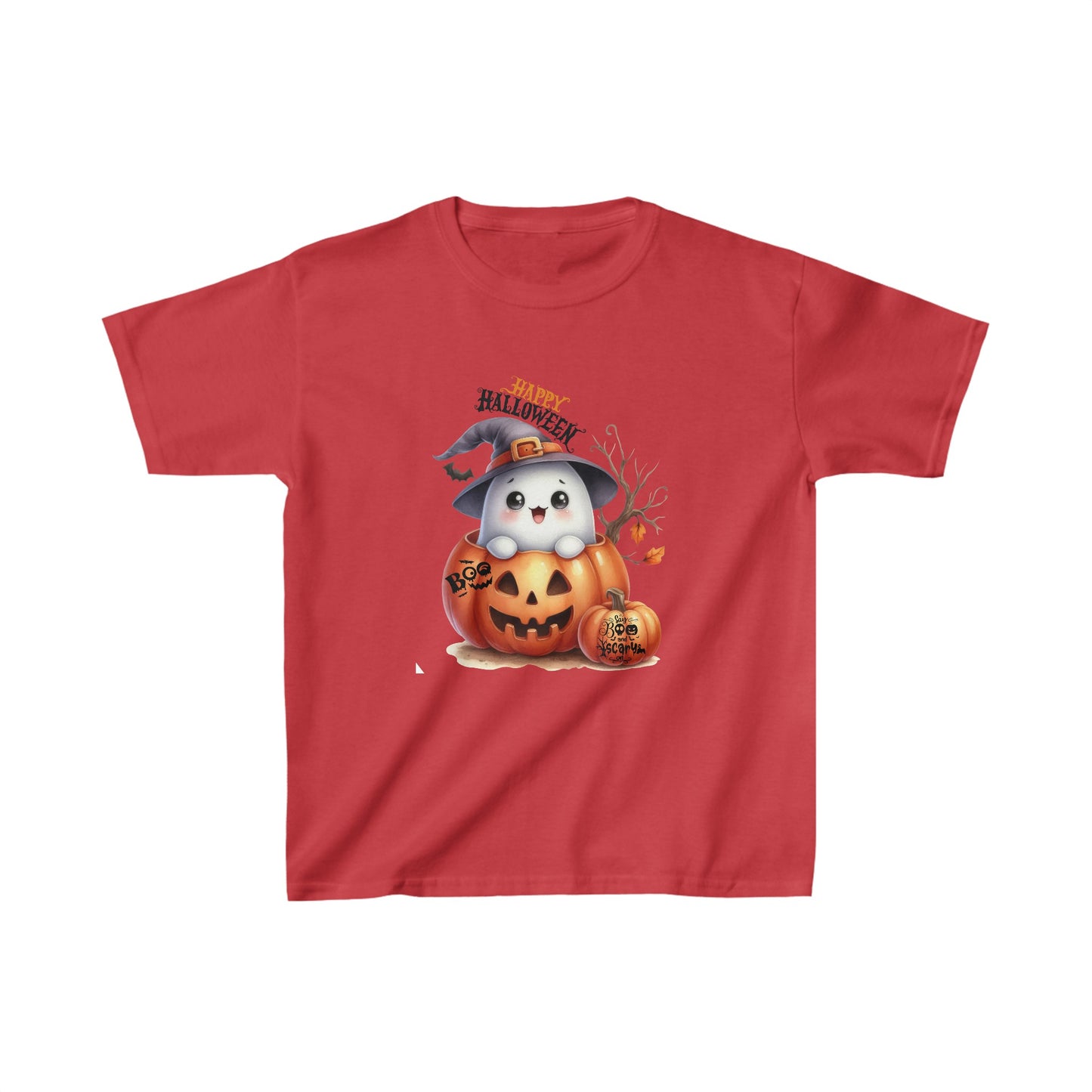 Happy Halloween Kids Shirt, Spooky Halloween Kids Heavy Cotton™ Tee, Spooky Season Kids Shirt, Spooky Vibes Shirt, Trick Or Treat Cotton T-Shirt.