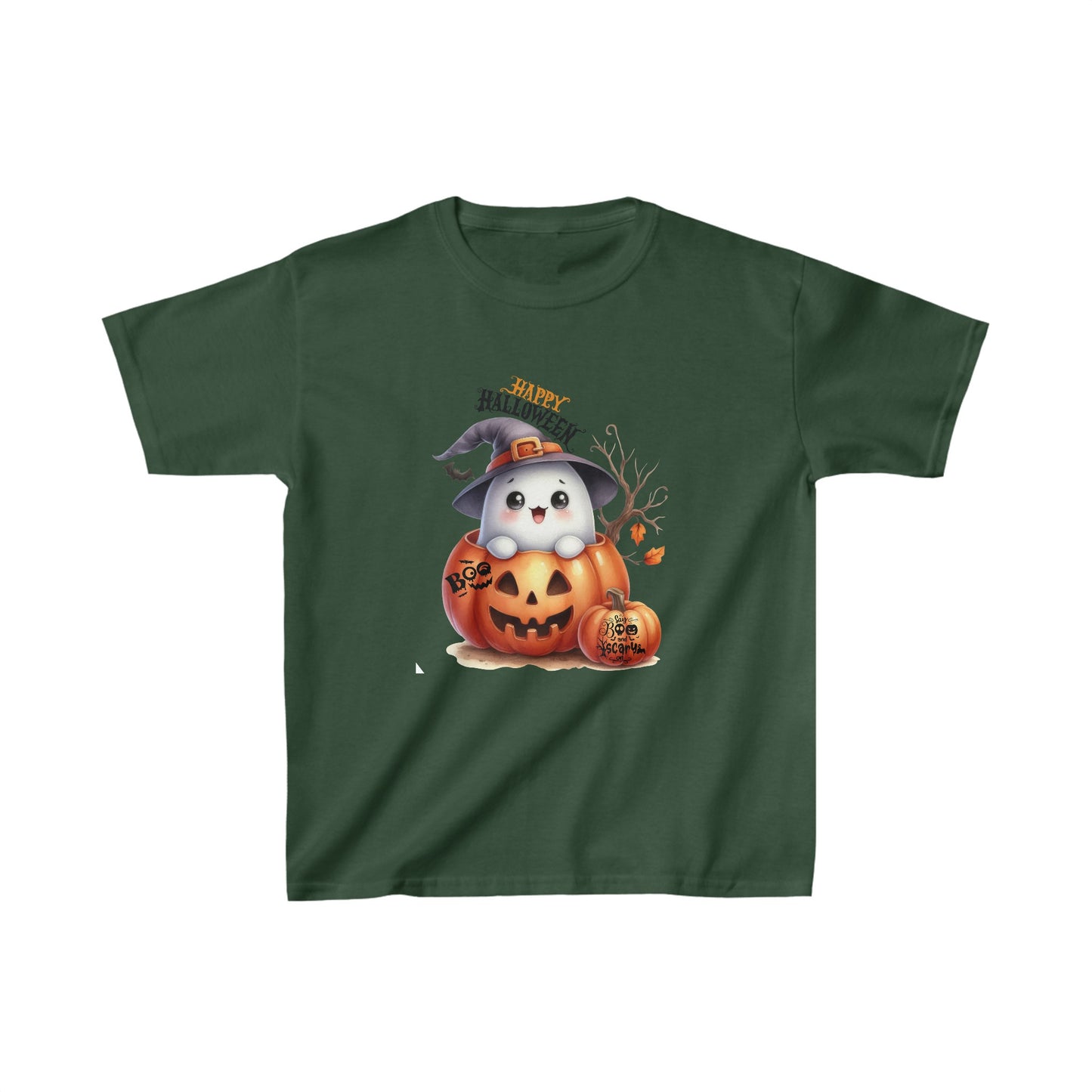Happy Halloween Kids Shirt, Spooky Halloween Kids Heavy Cotton™ Tee, Spooky Season Kids Shirt, Spooky Vibes Shirt, Trick Or Treat Cotton T-Shirt.