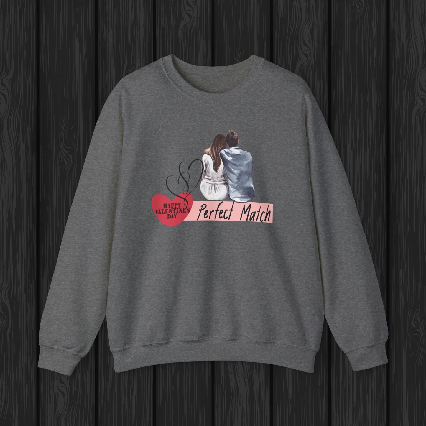 Happy valentines day Unisex Heavy Blend™ Crewneck Sweatshirt