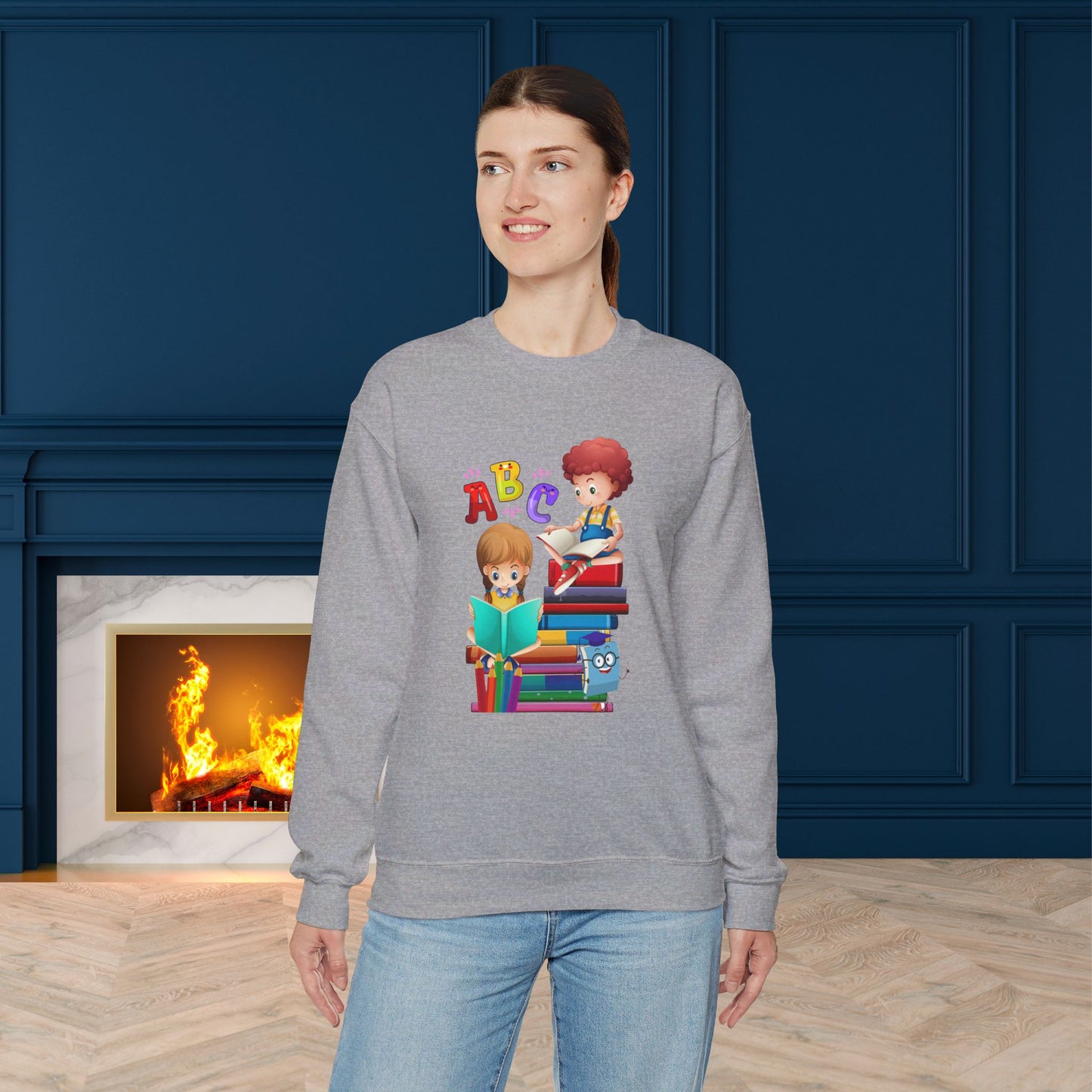 We Love Teachers Sweatshirt, Back To school unisex heavy blend crewneck sweatshirt, Teacher Back To school Sweatshirt. First Day Vibes Sweatshirt.
