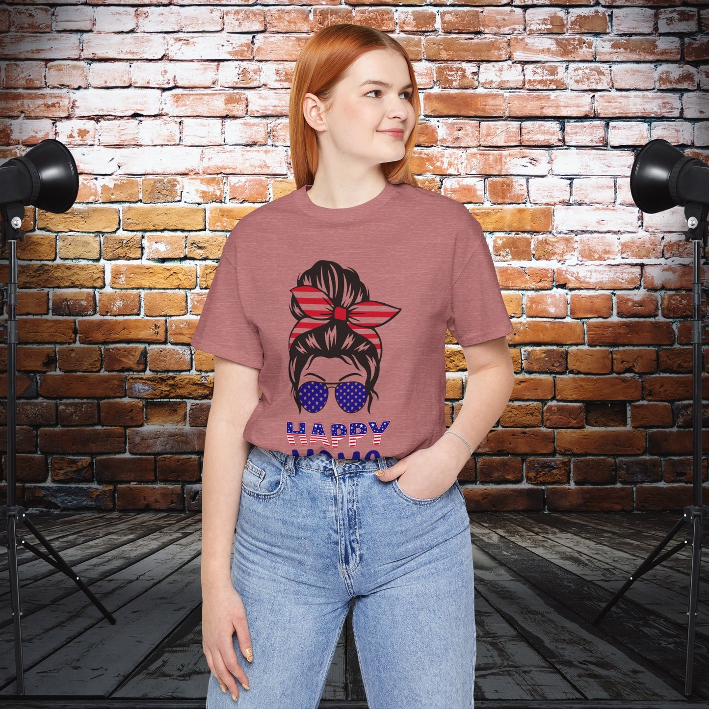 4th of July T-Shirt, Happy Mama T-Shirt, Fourth of July unisex jersey short sleeve.