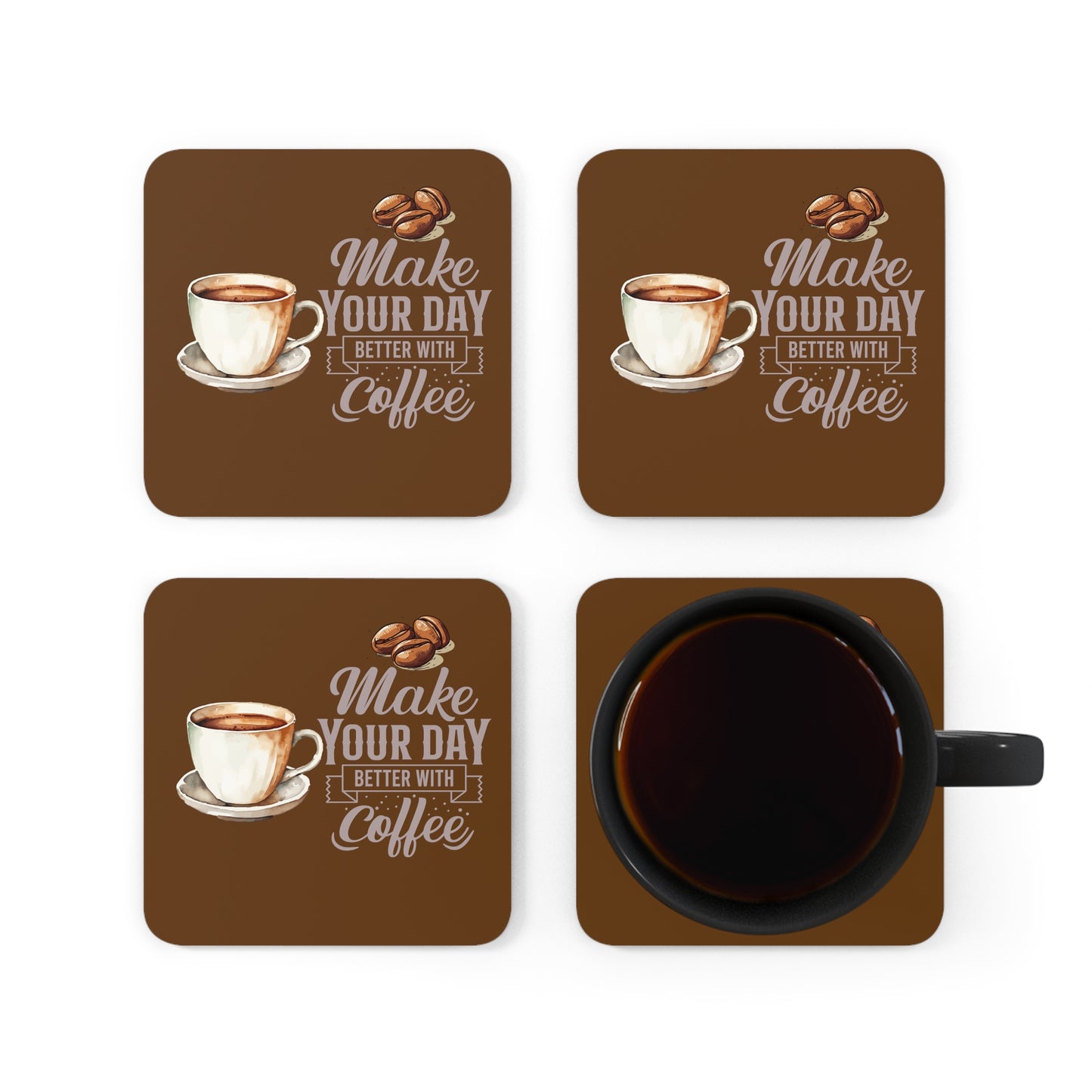 Corkwood Coaster Set