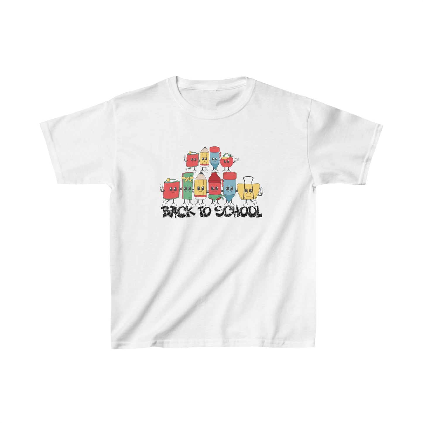 Back To School Kids Heavy Cotton™ Tee, Back to school Kids Shirt, 1st Day Of School Shirt, Back To School Cotton T-Shirt.