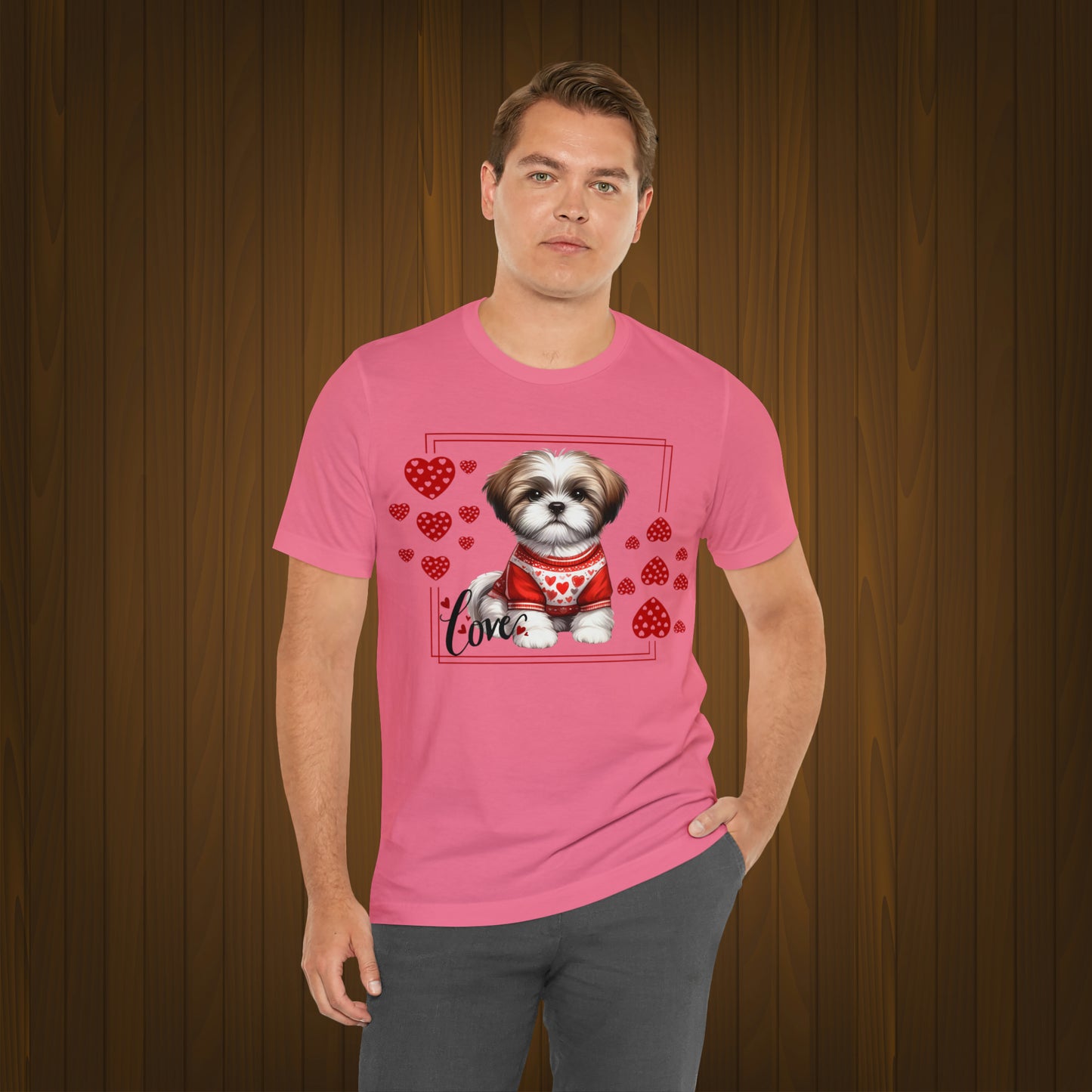 Happy valentines day Unisex Jersey Short Sleeve Tee