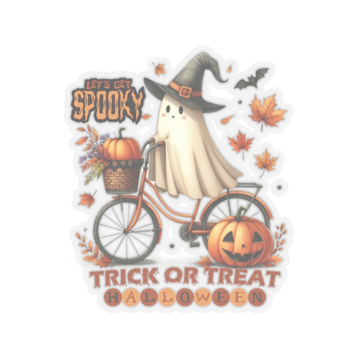 Let's get Spooky Halloween Kiss-Cut Stickers, Happy Halloween Kiss-Cut Stickers, Spooky Season Kiss-Cut Stickers, Trick Or Treat Halloween Kiss-Cut Stickers.