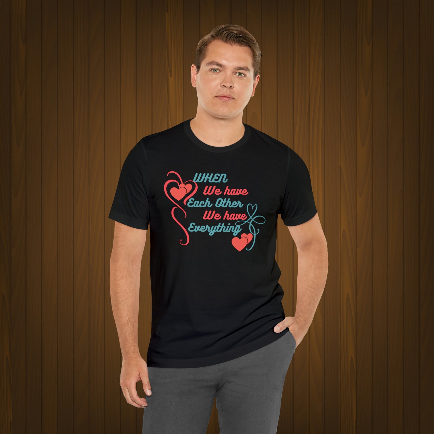 Happy valentines day Unisex Jersey Short Sleeve Tee