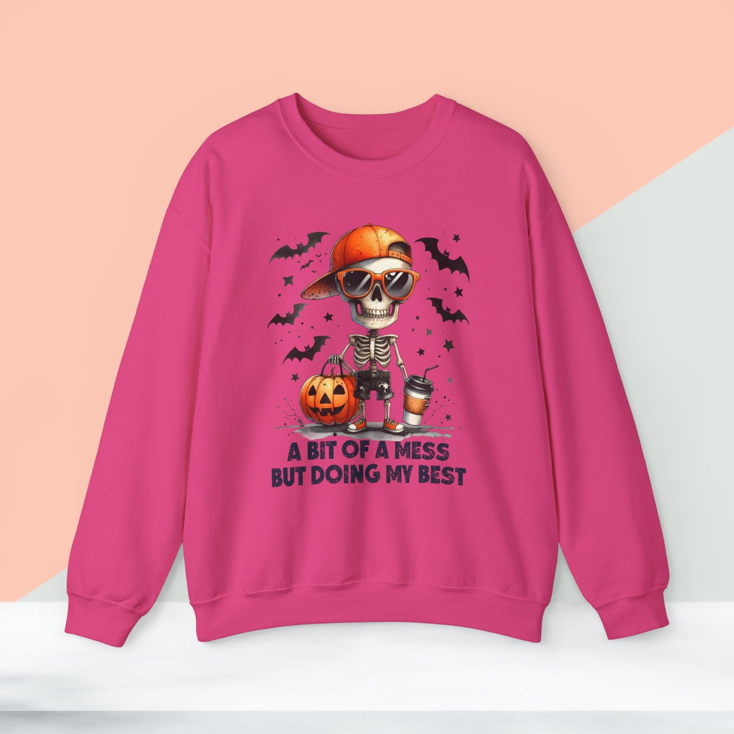 Halloween Sweatshirt, Happy Halloween Sweatshirt - Unisex Heavy Blend Crewneck, Halloween Sweatshirt, Cute Spooky Ghost sweatshirt.