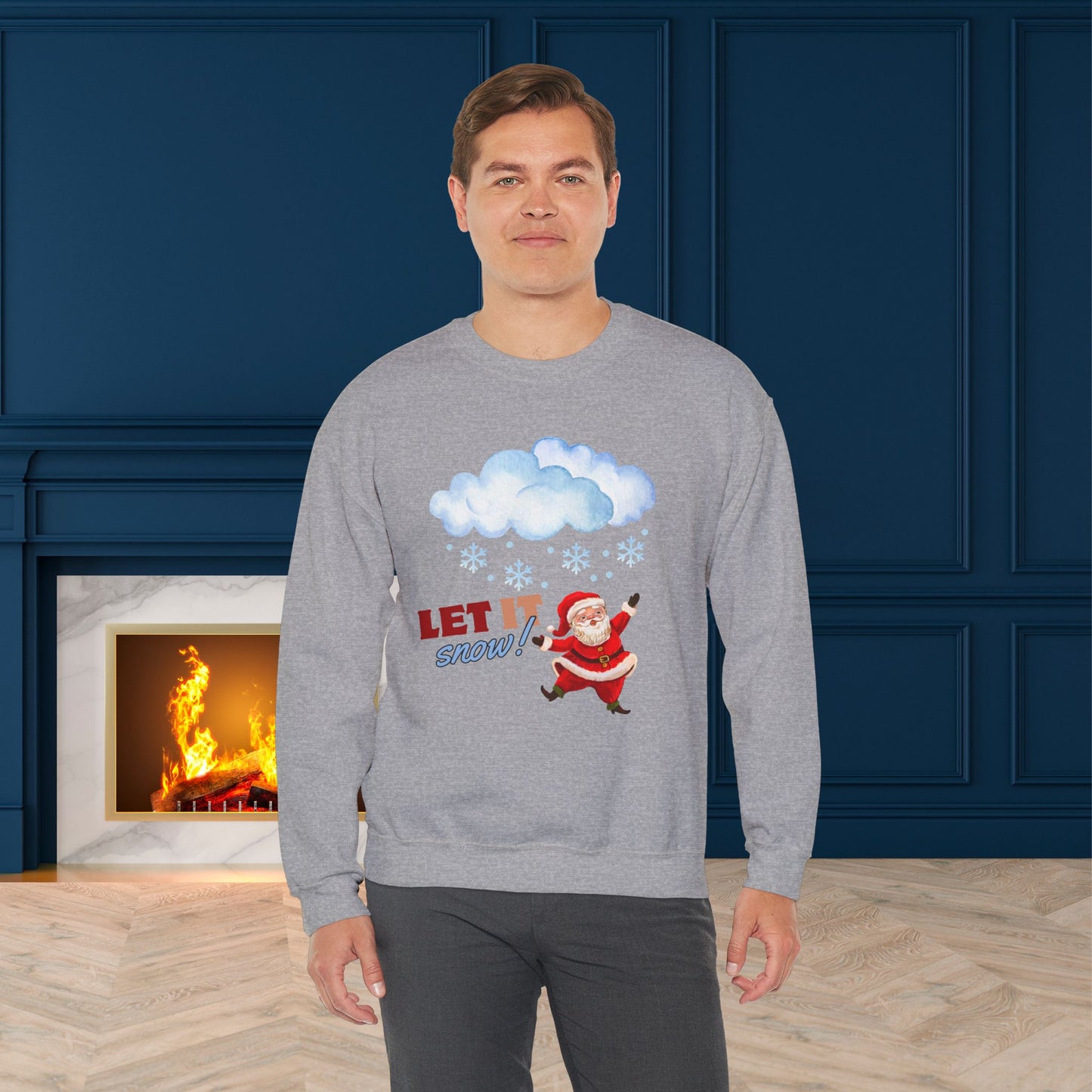 Let It Snow Christmas Sweatshirt - Unisex Heavy Blend, Merry Christmas, Festive, Christmas Gift, Crewneck, merry Christmas Sweatshirt, Christmas Sweatshirt Christmas Gift, Festive Sweatshirt.