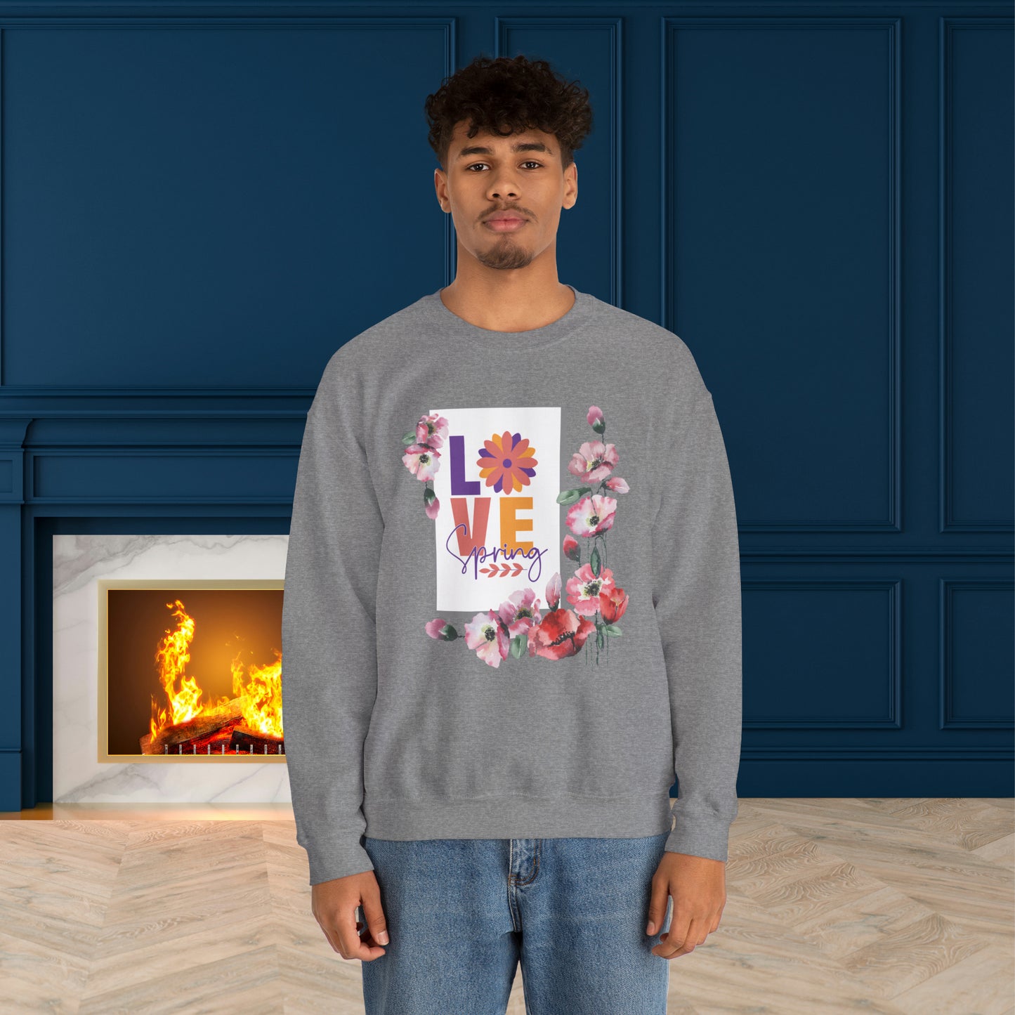 Love Spring Unisex Crewneck Sweatshirt