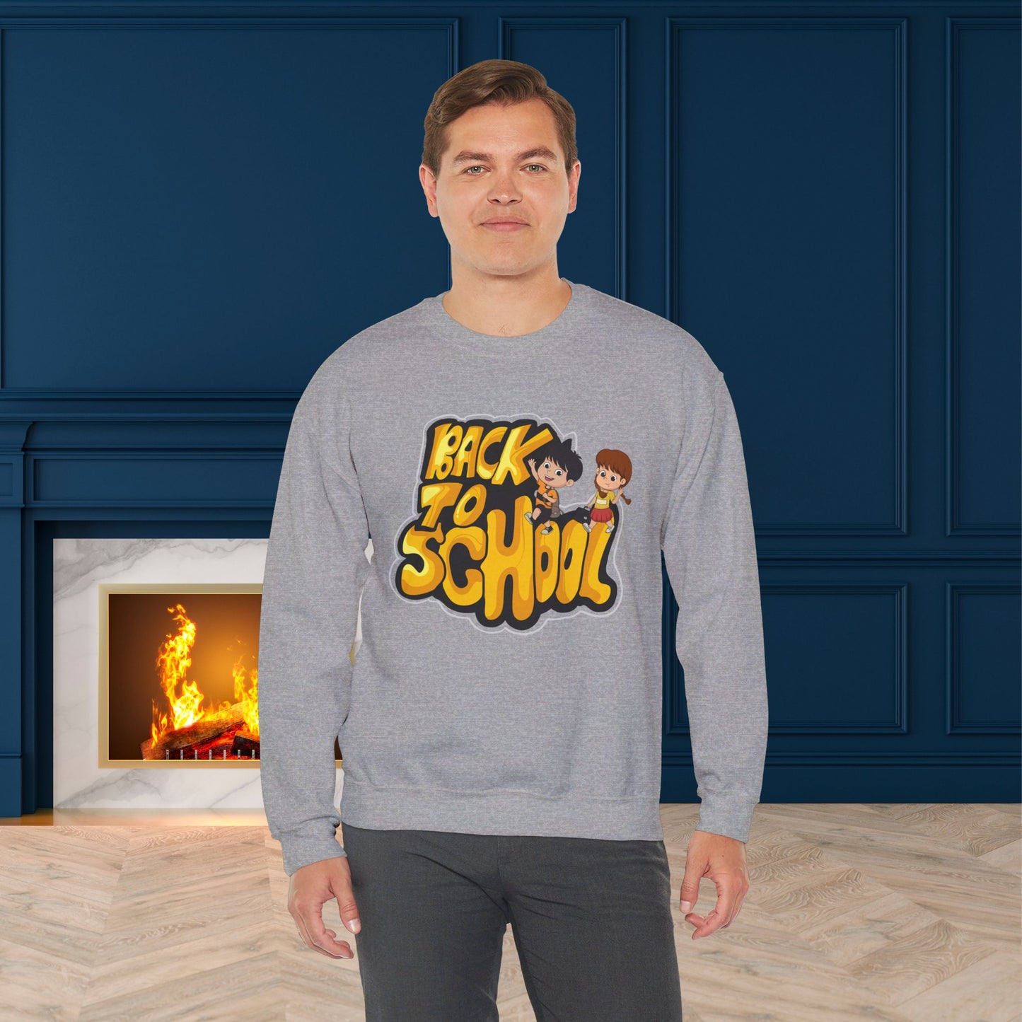 Back To school unisex heavy blend crewneck sweatshirt, We Love Teachers Sweatshirt,Teacher Back To school Sweatshirt. First Day Vibes Sweatshirt.