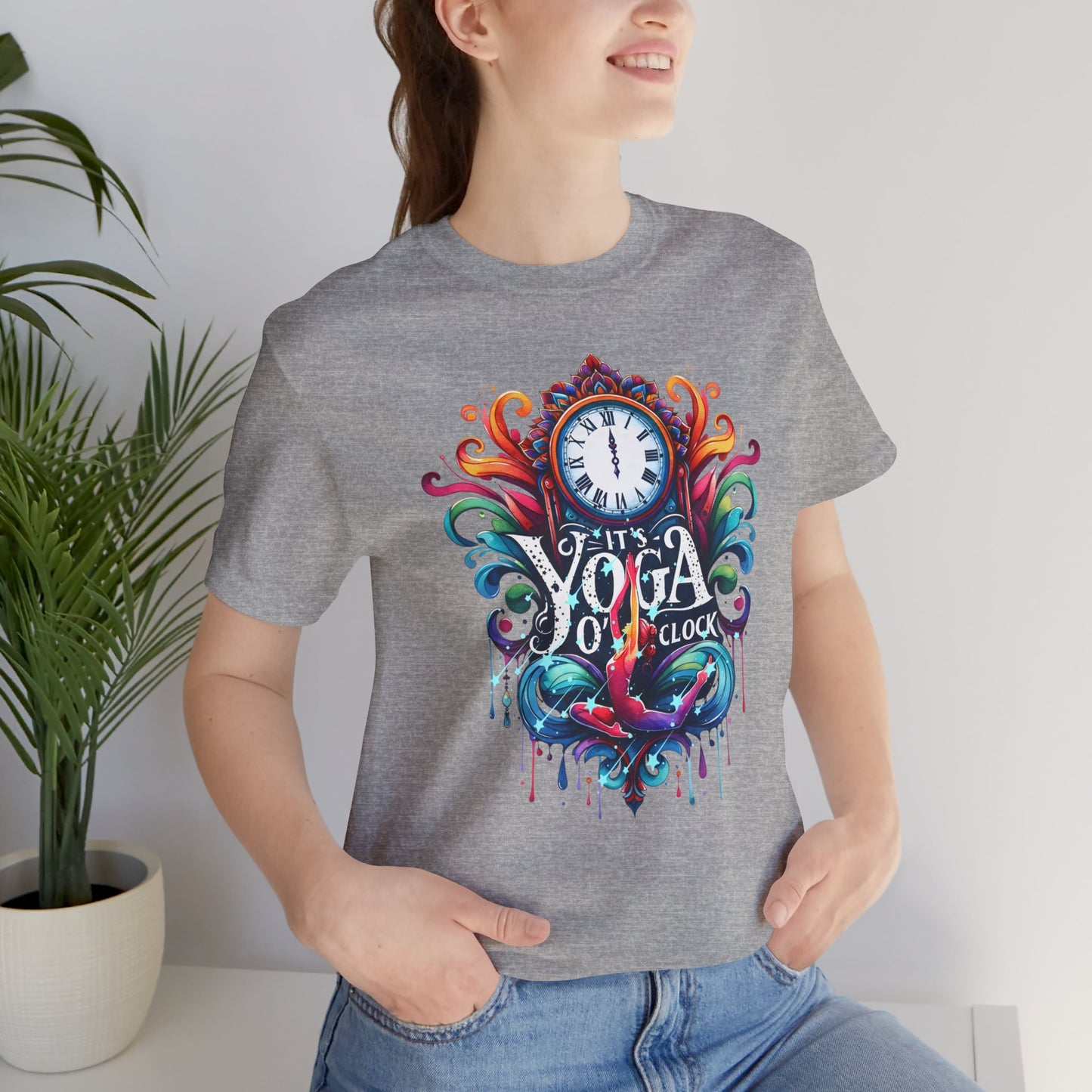 It's Yoga O'clock Yoga T-Shirt, Cute Yoga workout Shirt, Yoga lovers T-shirt, Yoga Instructor Gift, Gym shirt, Gift For Yoga lover, Gift For Yogi.