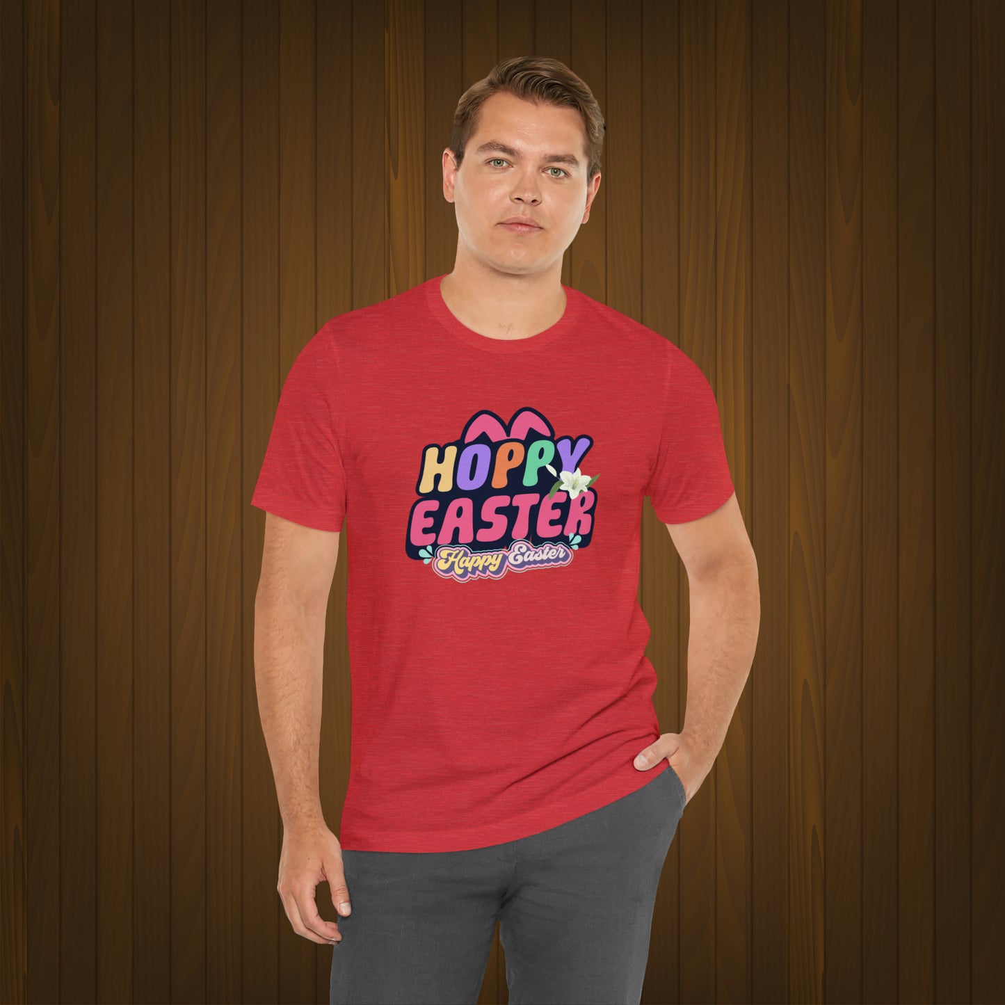 Happy Easter Unisex Jersey Short Sleeve Tee