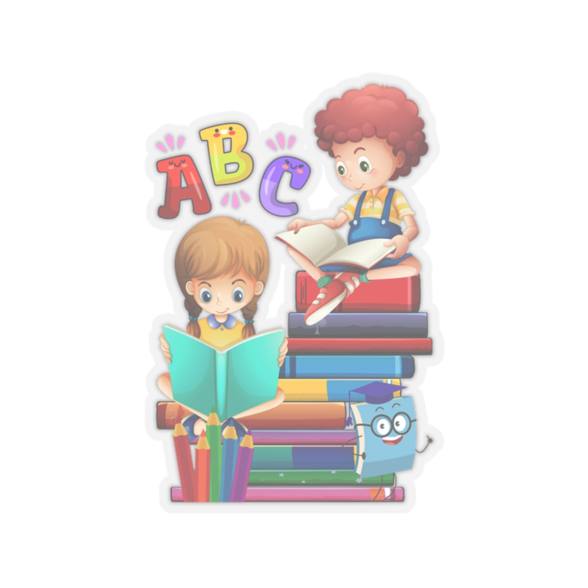 ABC Back To School Kiss-Cut Stickers, First Grade Squad Kiss-Cut Stickers, Gift for First graders, Ready for School, Back to Learning.