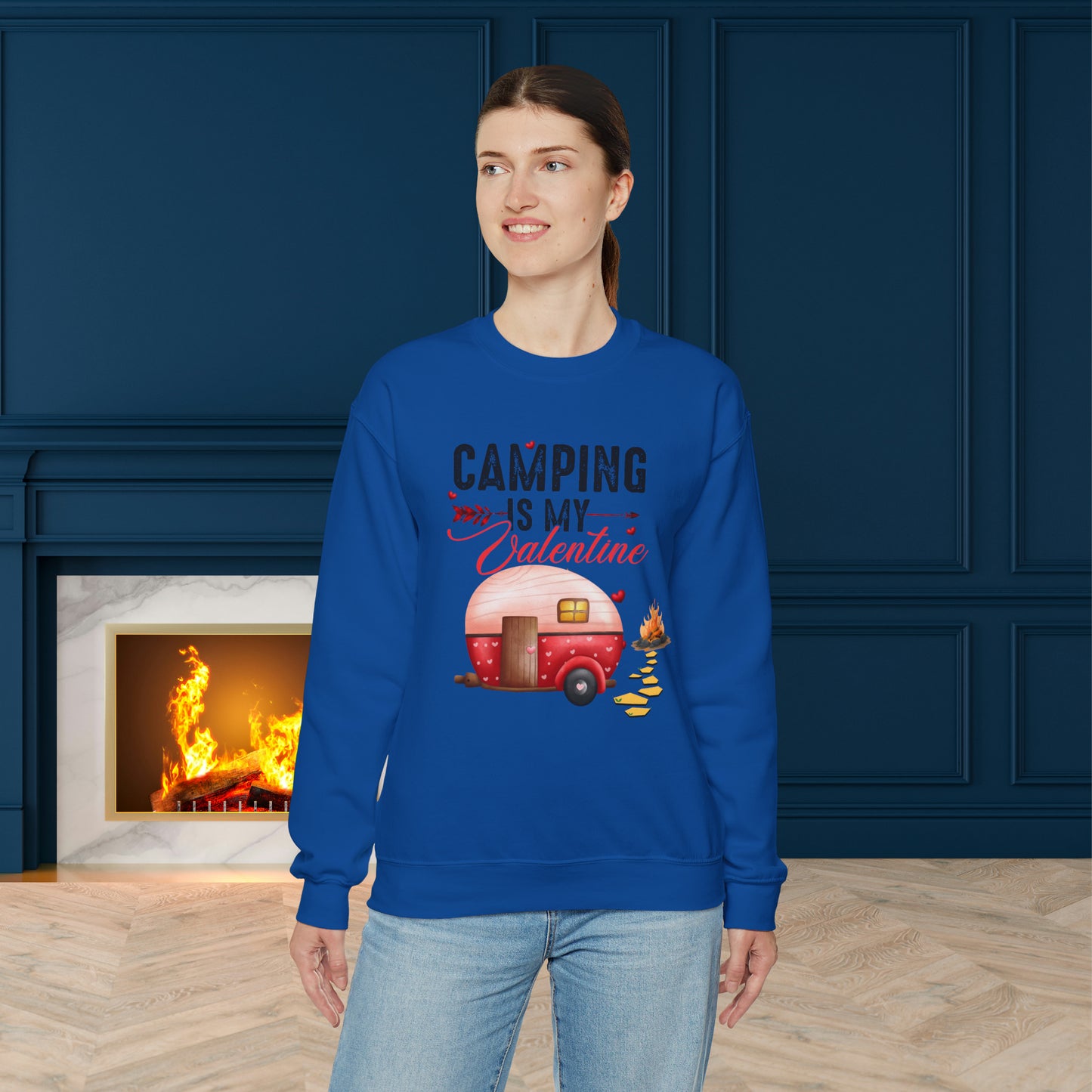 Happy valentines day Unisex Heavy Blend™ Crewneck Sweatshirt