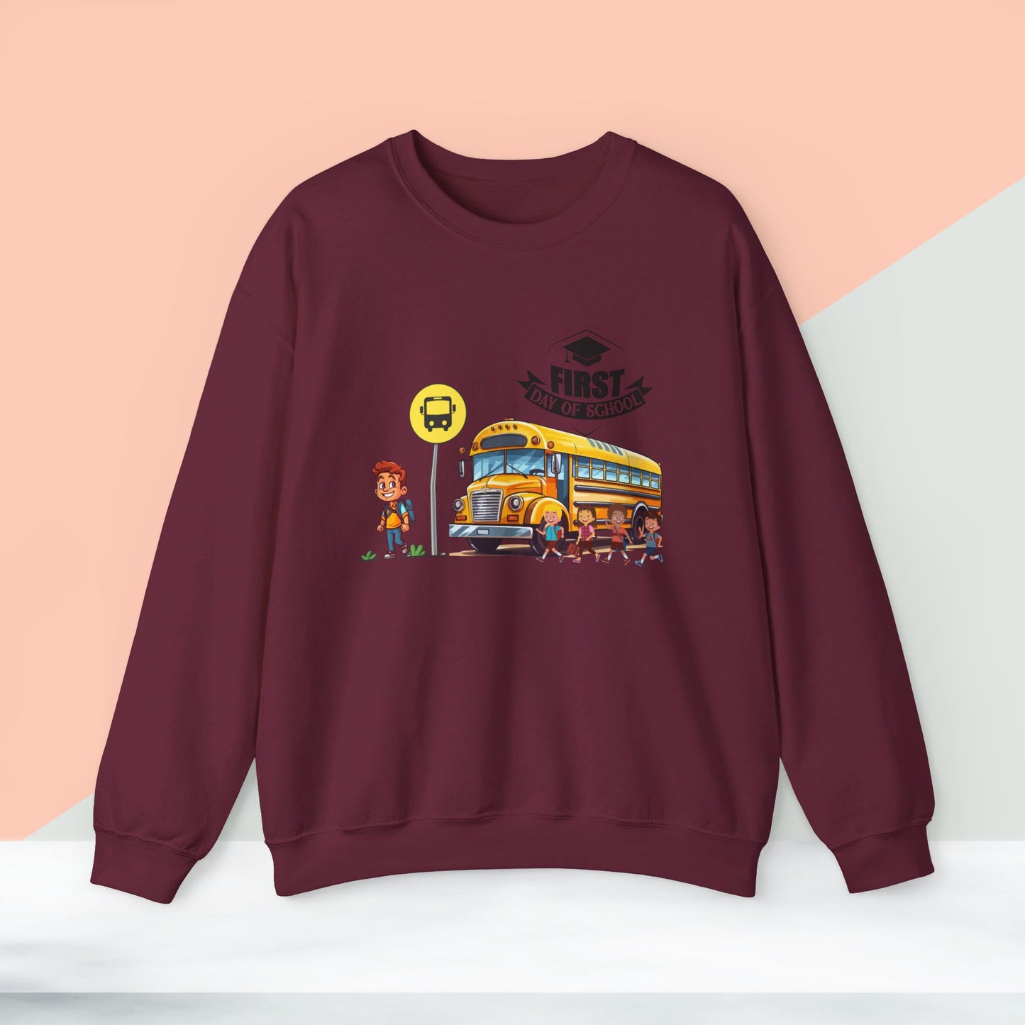 Back To school unisex heavy blend crewneck sweatshirt, We Love Teachers Sweatshirt,Teacher Back To school Sweatshirt. First Day Vibes Sweatshirt.