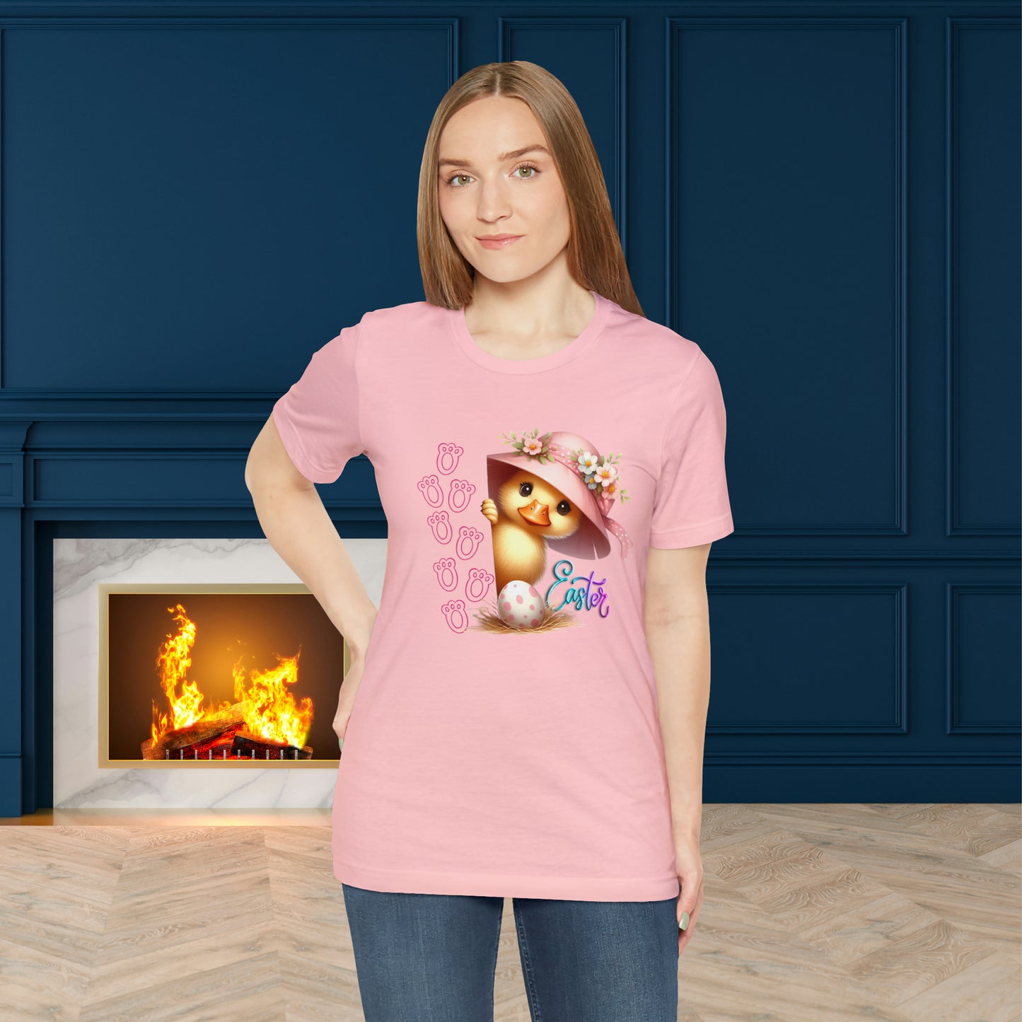 Happy Easter Unisex Jersey Short Sleeve Tee